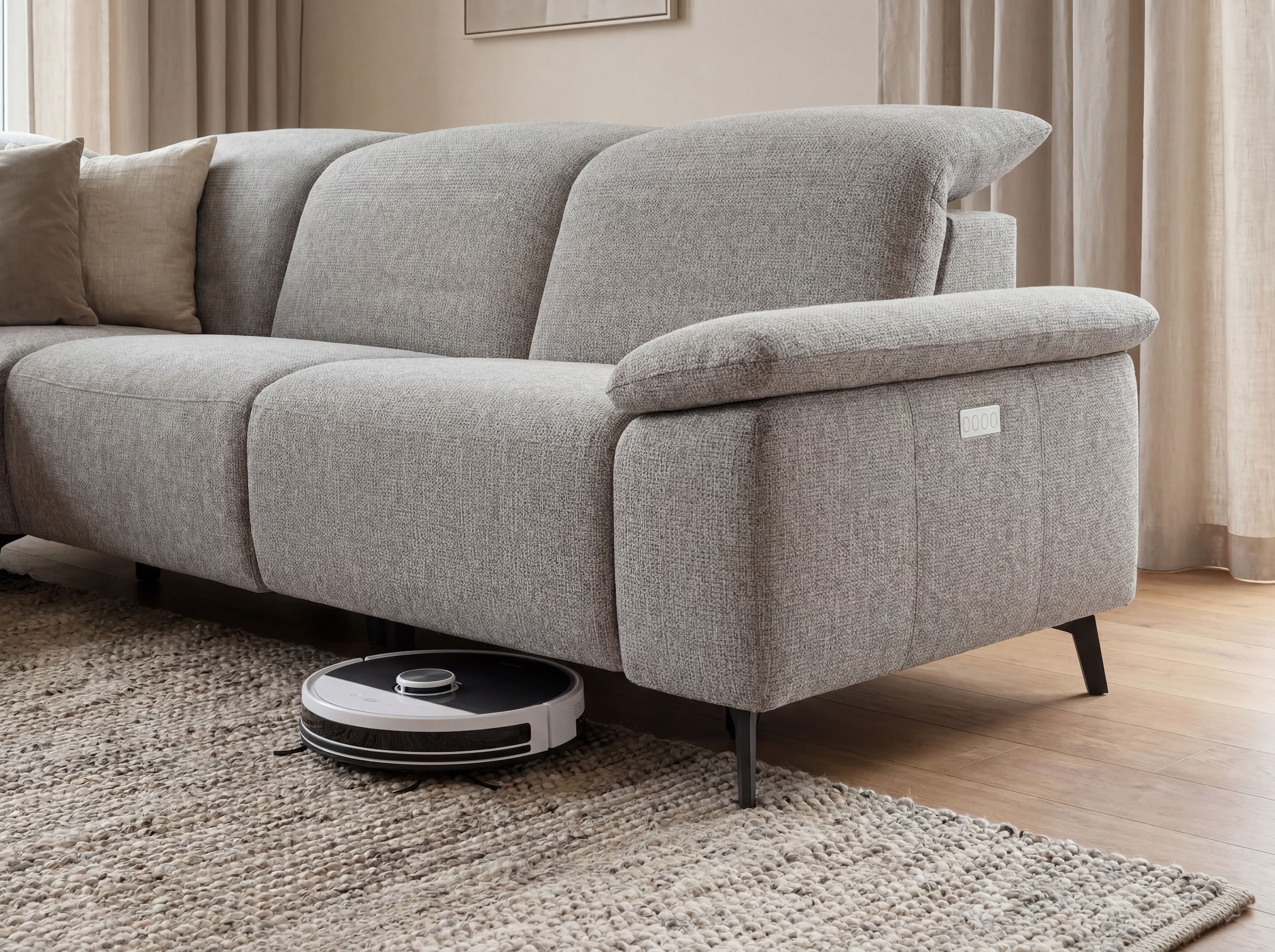 Musterring Ecksofa »MR 370, intelligenter Komfort im modernen Design« Optionale Relaxfunktion, flexible Kopfteile & klappbare Armlehnen