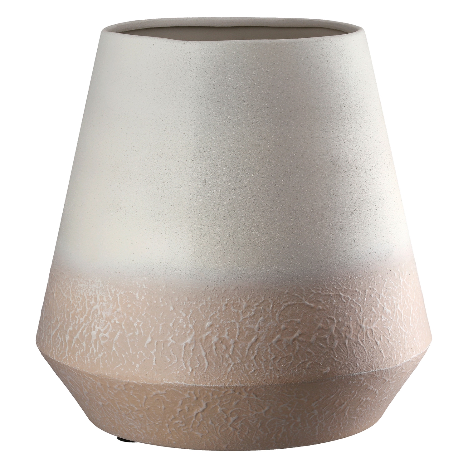 GILDE Tischvase »Vase rund Echo beige«
