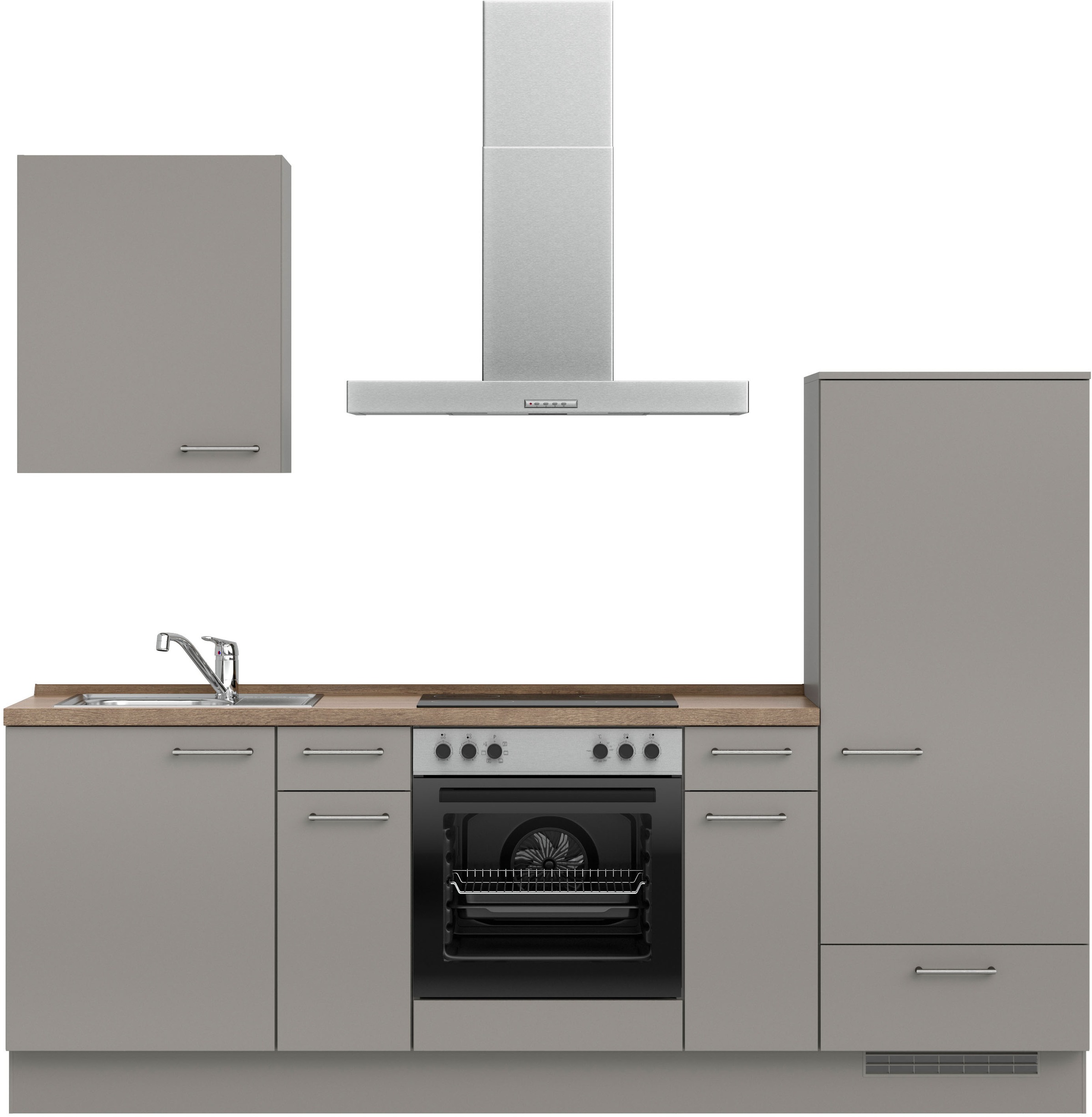 nobilia® Küchenzeile »"Laser I", Ausrichtung wählbar, Breite 240 cm« vormon günstig online kaufen