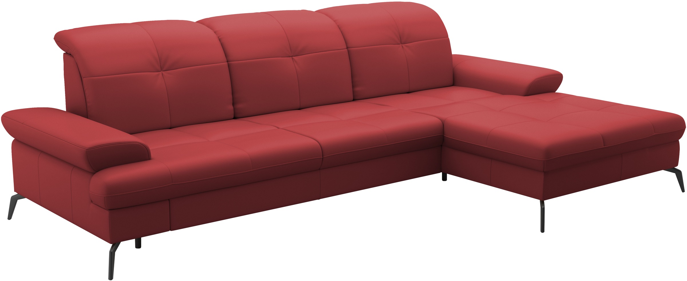 sit&more Ecksofa »Amica, L-Form, inkl. Sitztiefenverstellung & Armteilverstellung«, wahlweise mit Bettfunktion, Bettkasten und Kopfteilverstellung