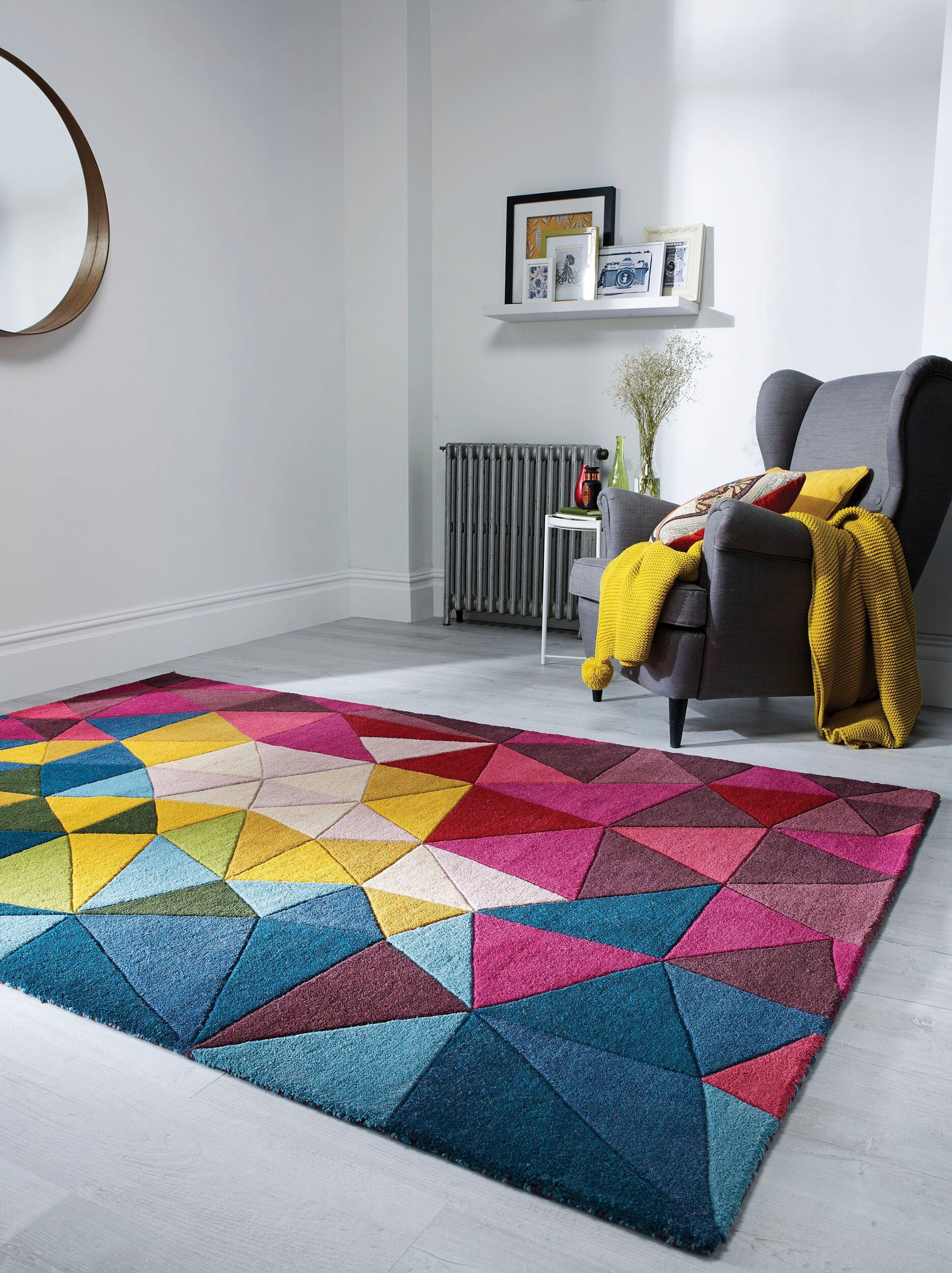 FLAIR RUGS Wollteppich »Falmouth«, rechteckig, 10 mm Höhe, 100% Wolle, aus günstig online kaufen