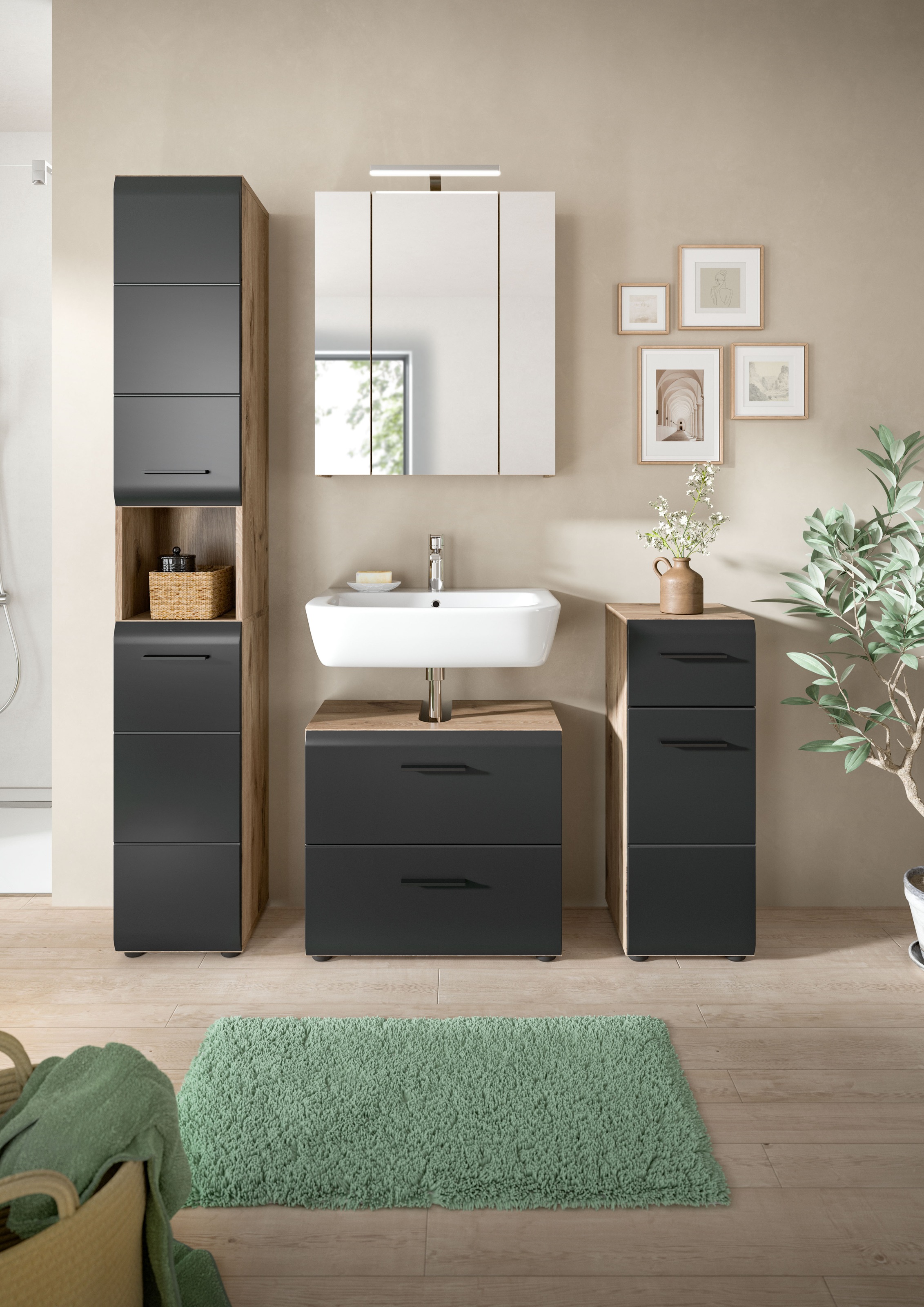INOSIGN Badezimmer-Set Set, 5 Stk. tlg. Florenz, Badkombination 5-tlg.,Nox günstig online kaufen