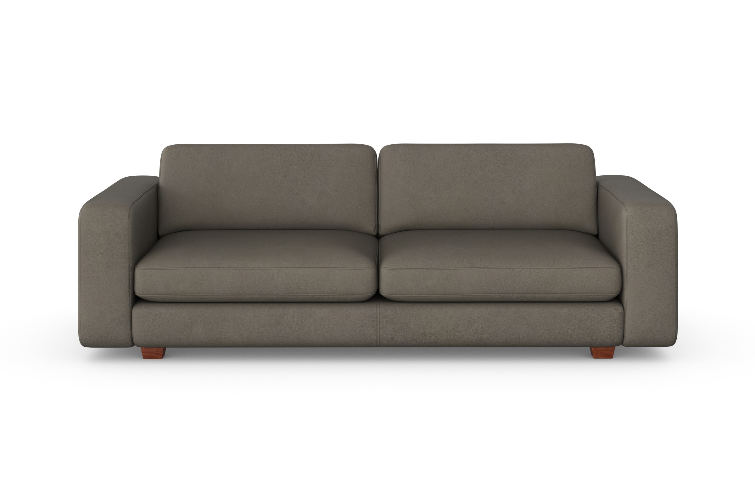 machalke® 3-Sitzer »valentino«, mit breiten Armlehnen, Füße Walnuss, Breite 221 cm