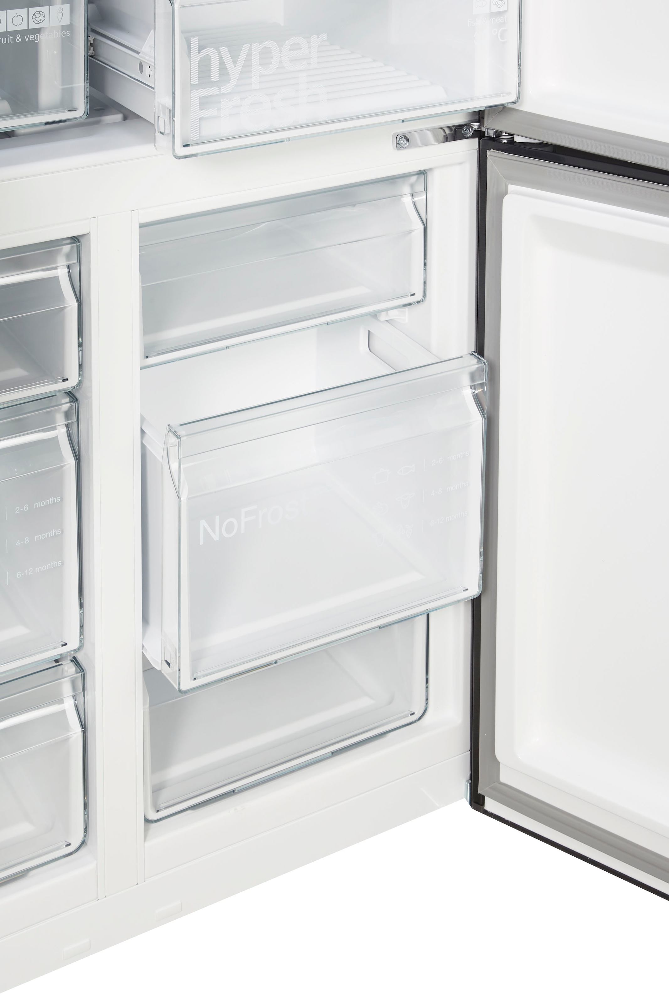 SIEMENS French Door »KF96NAXEA«, KF96NAXEA, 183 cm hoch, 91 cm breit, noFrost für ein frostfreies Gefrierfach