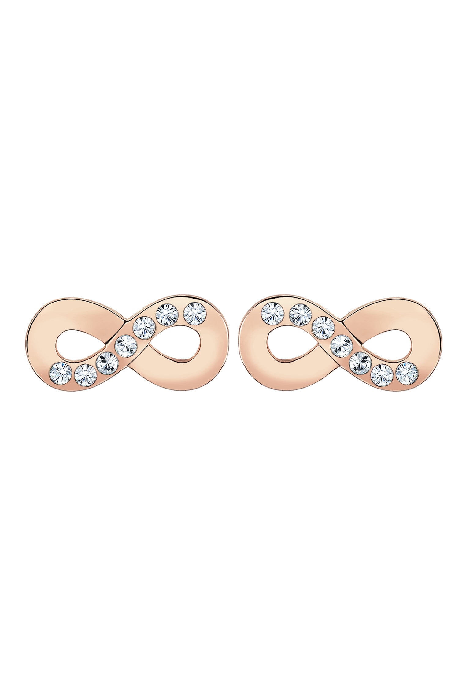 Elli Paar Ohrstecker »Infinity Symbol Kristalle 925 Sterling Silber«