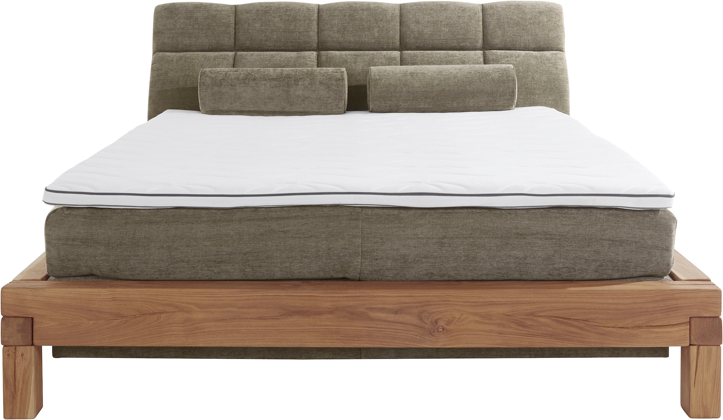 Home affaire Boxspringbett »Villads«, Liegefläche: 180/200 cm, Inside-Boxspring-Unterbau, recycelte Stoffe