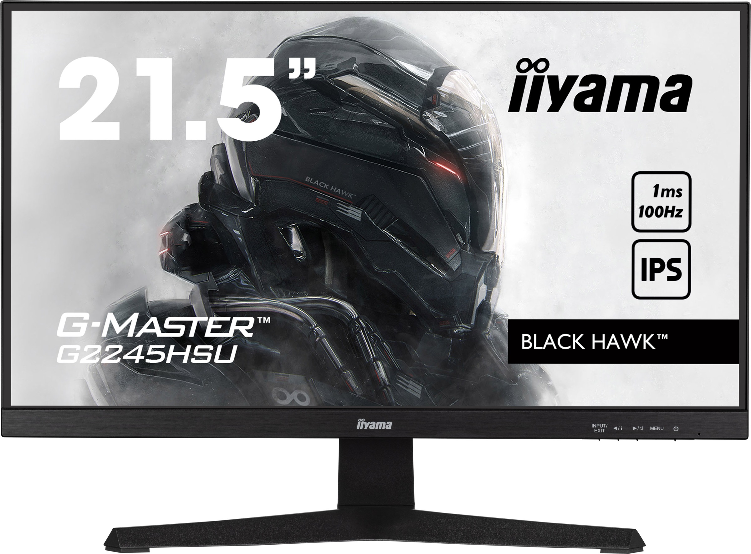 Iiyama Gaming-Monitor »G2245HSU-B1«, 54,5 cm/21 Zoll, 1920 x 1080 px, Full HD, 1 ms Reaktionszeit, 100 Hz