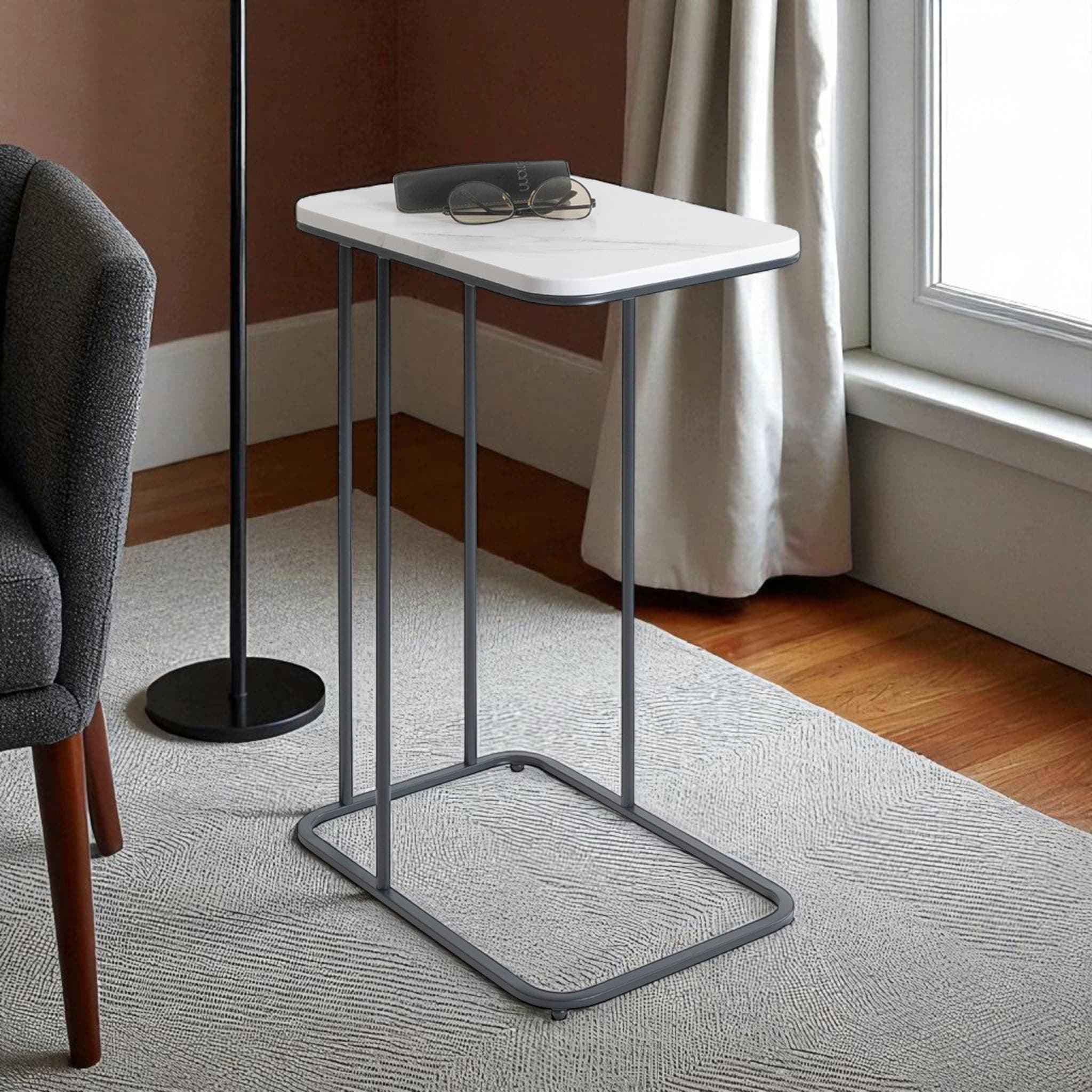 HAKU Beistelltisch »Sofatisch, Wohnzimmertisch« 1 Stk. tlg. rechteckig - aus Metall Anthrazit B/T/H 45/30/67 cm