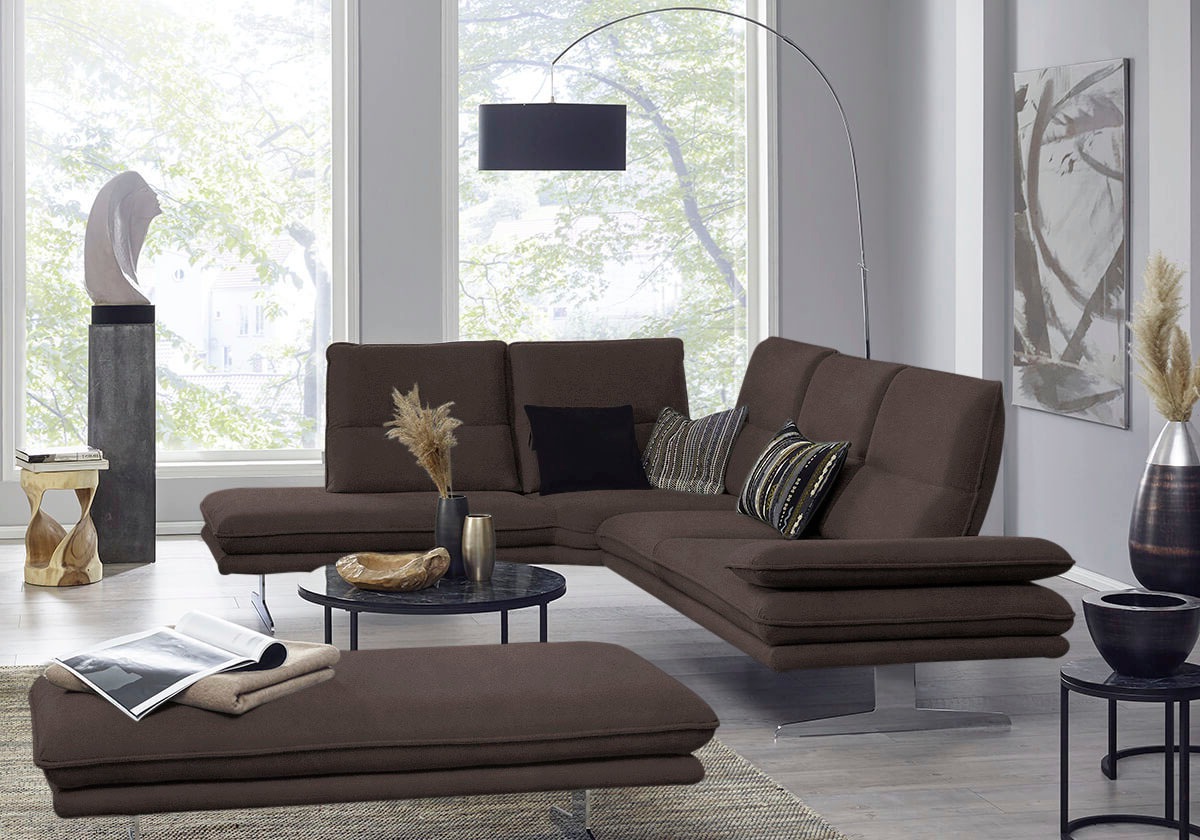 W.SCHILLIG Ecksofa »broadway, Designsofa, mit tollem Sitzkomfort, L-Form«, günstig online kaufen
