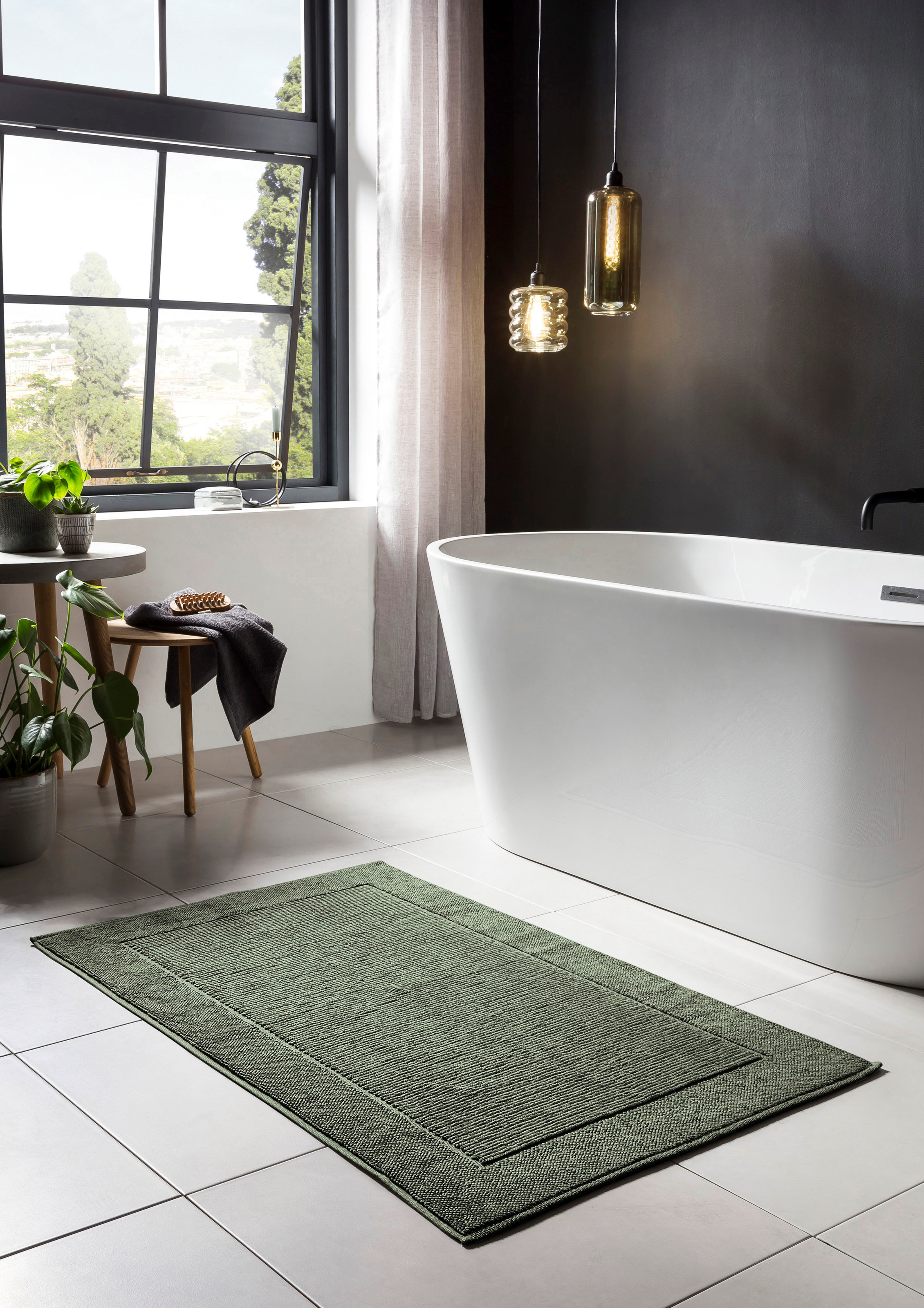 done.® Badematte »Damian«, fußbodenheizungsgeeignet, Badteppich, Uni-Farben günstig online kaufen