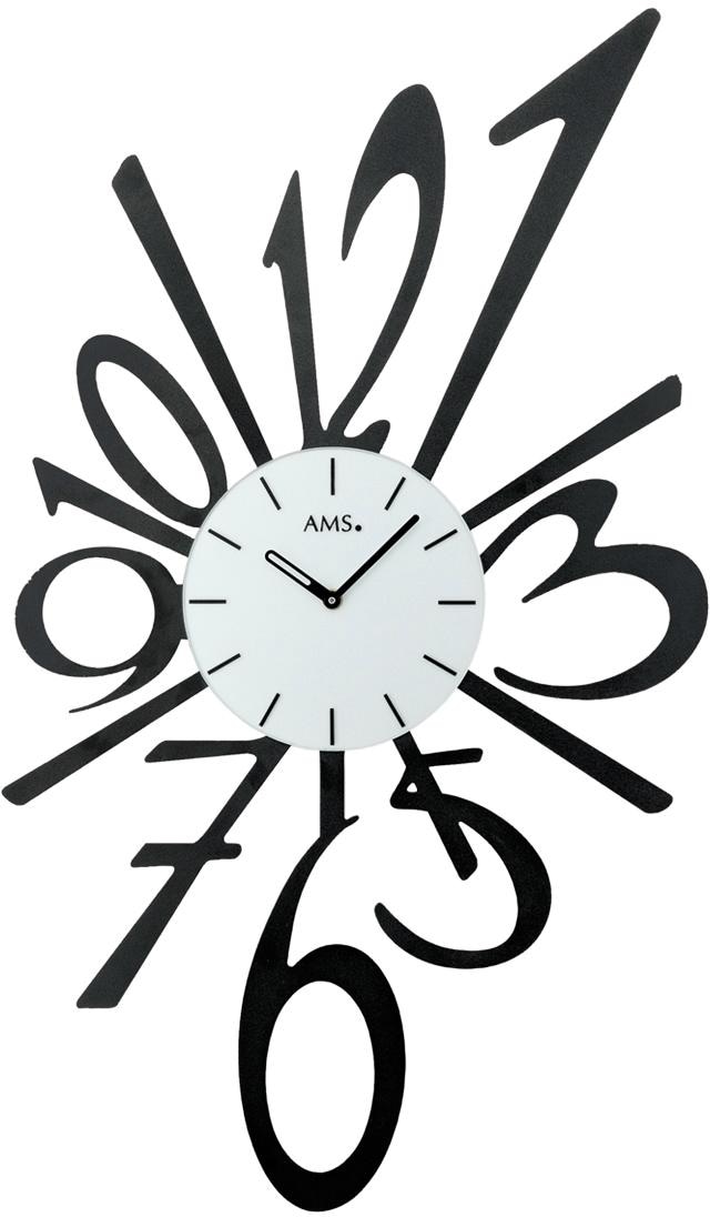 AMS Wanduhr »W9382« Quarzuhr,Wohnzimmer,Esszimmer,Küche,Arbeitszimmer,Büro, günstig online kaufen