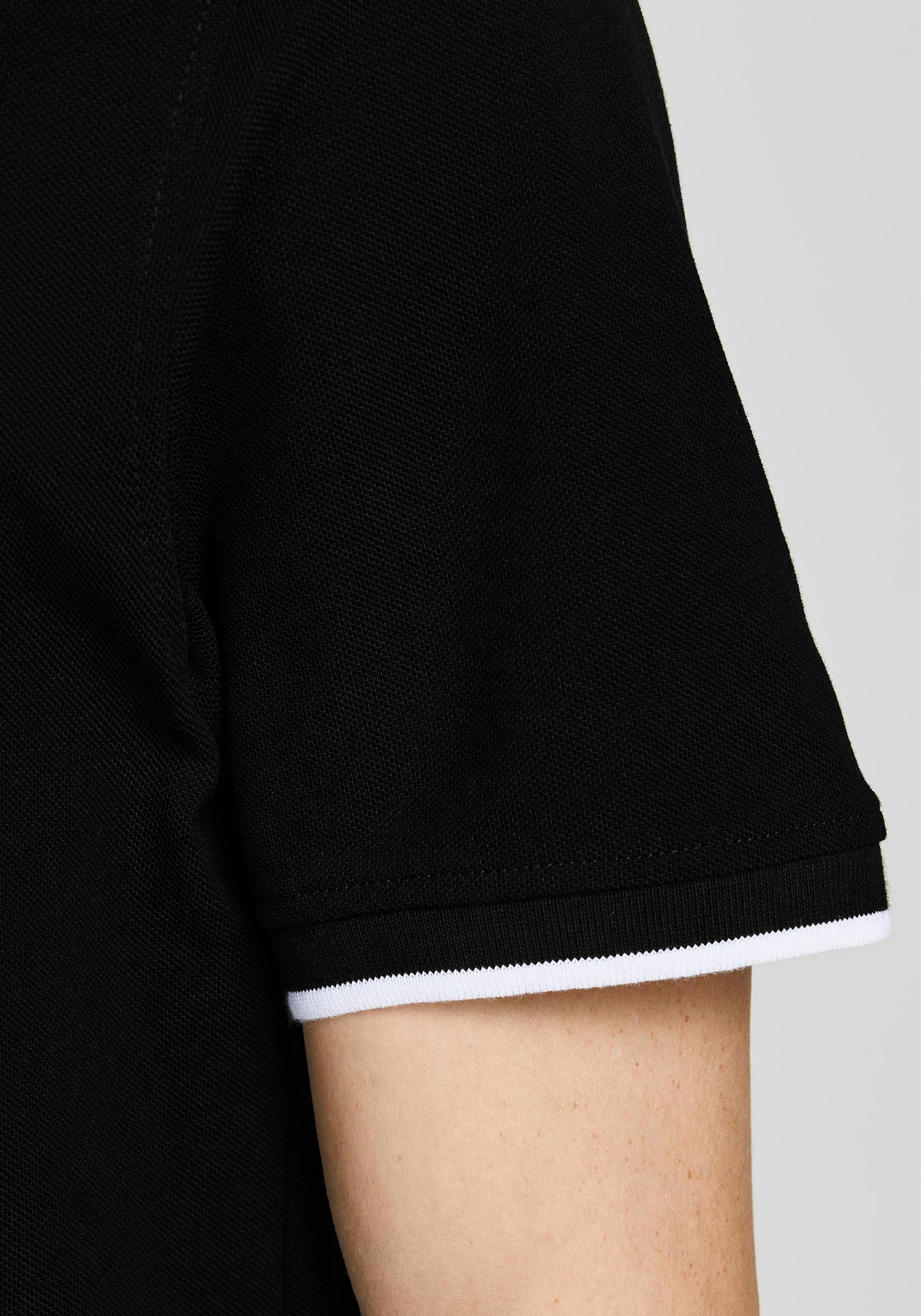 Jack & Jones Kurzarmshirt »PAULOS MAO POLO«, mit kontrastfarbiger Kante am schmalen Stehkragen und am Ärmelsaum