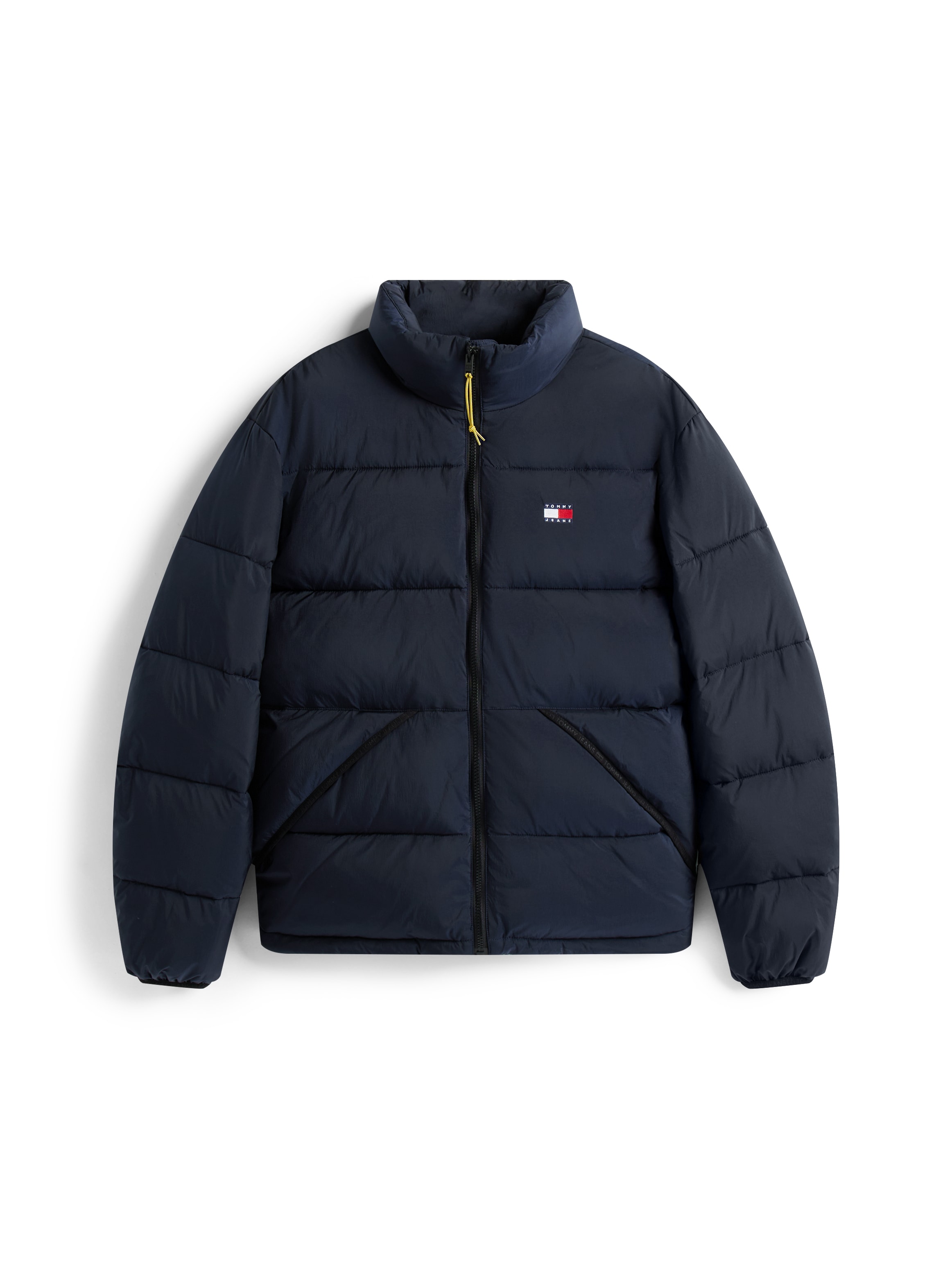 Tommy Jeans Steppjacke »VAIL PUFFER«, ohne Kapuze, Übergangsjacke Regular fit mit Rundhalsausschnitt