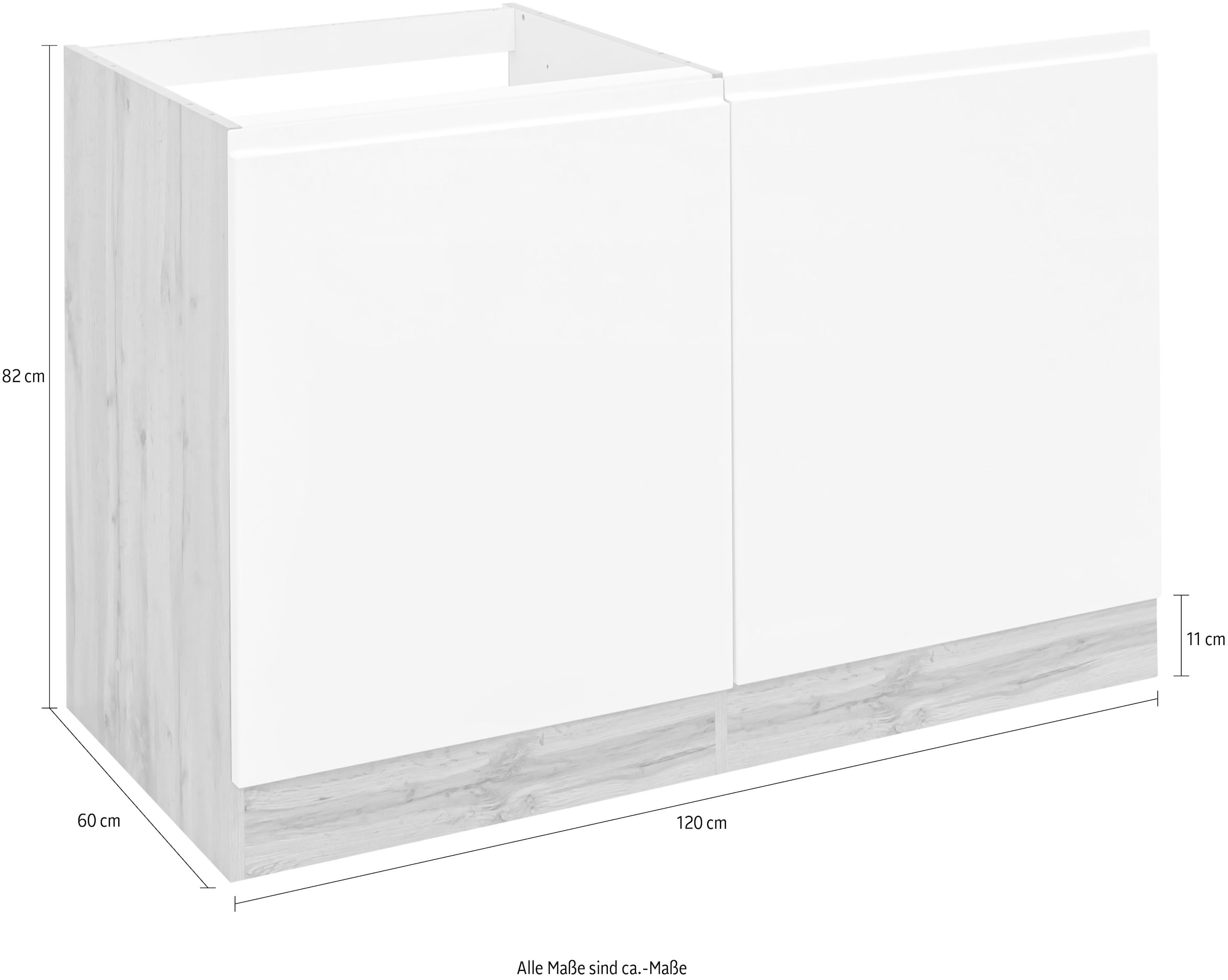 KOCHSTATION Spülenschrank »KS-Bruneck«, >>Bruneck