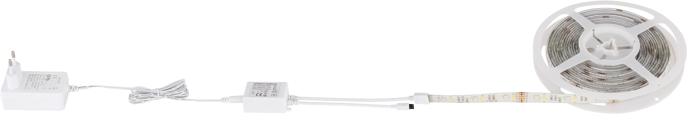 GLOBO LIGHTING LED Stripe »EDUARD«, Band/Farben fixierbar/kompatibel mit Smart Home und Alexa