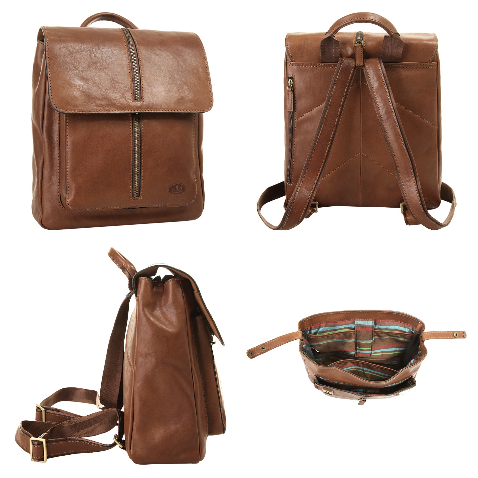 Piké Cityrucksack, echt Leder