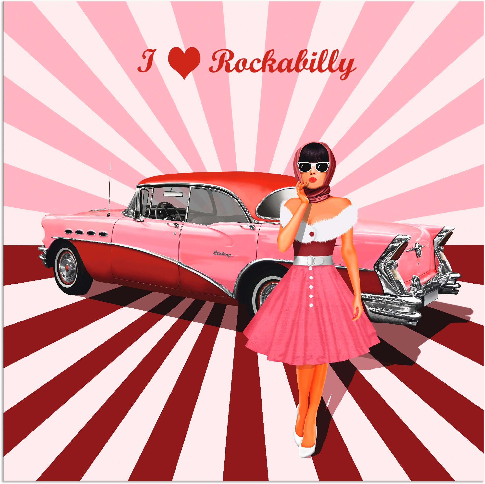 Artland Wandbild "Ich liebe Rockabilly", Ausstellungsplakate, (1 St.), als günstig online kaufen