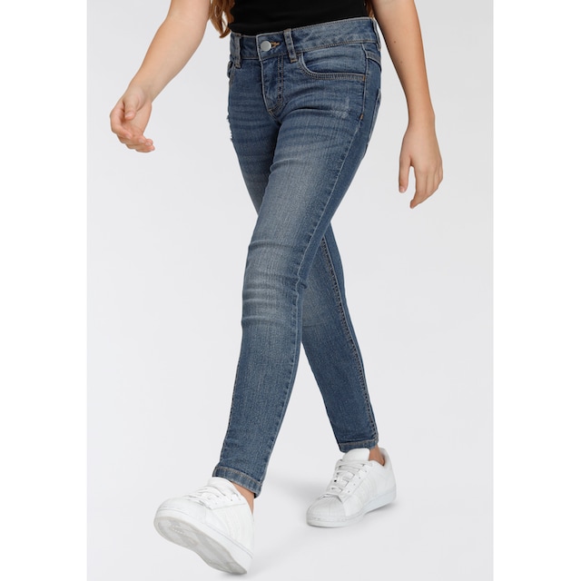 Bench. Stretch-Jeans, mit dezenten Abriebeffekten in Super Skinny online  kaufen