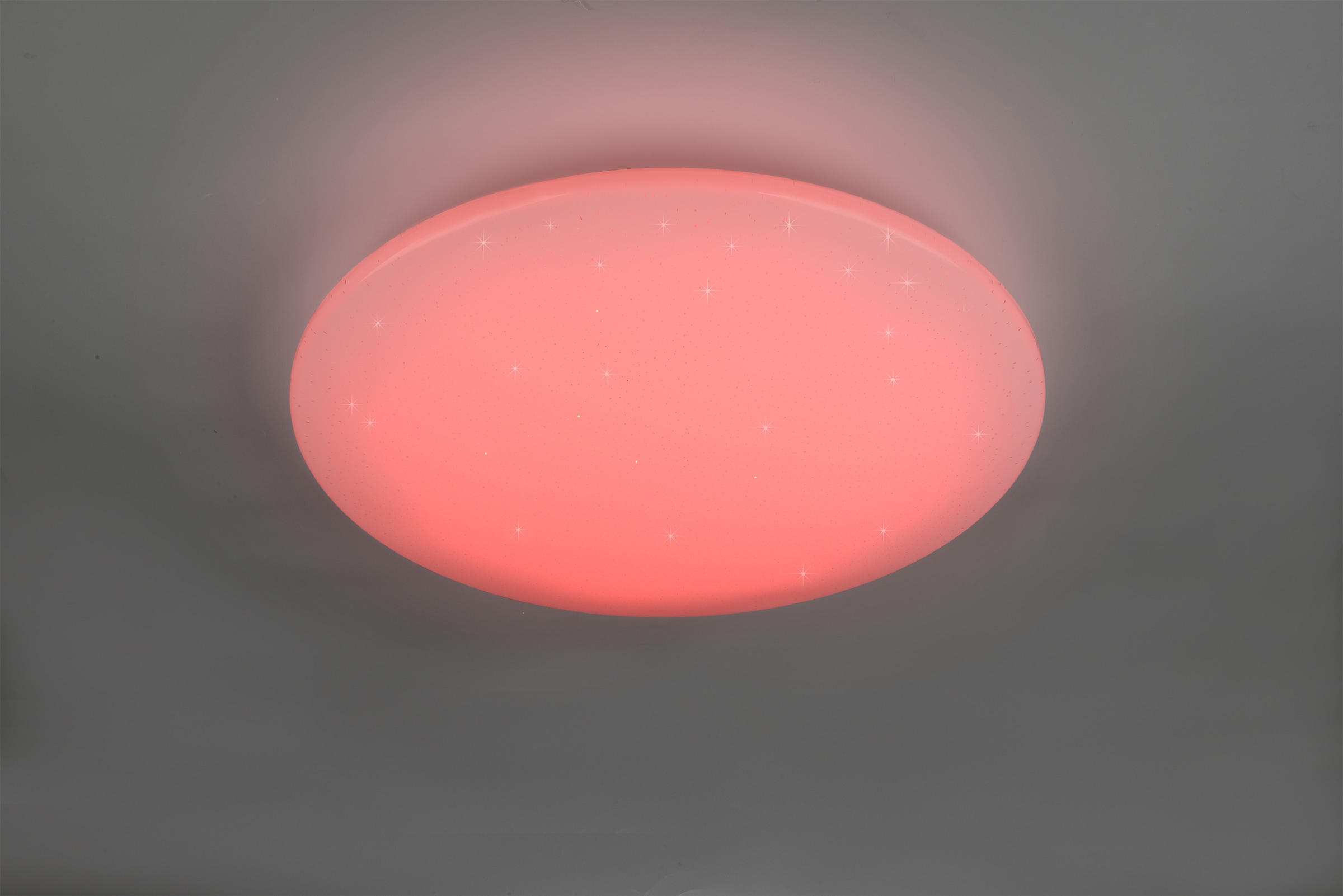 REALITY Leuchten LED Deckenleuchte »Fara«, 1 flammig, Leuchtmittel LED-Board | LED fest integriert, WiZ Smarthome RGB Deckenlampe Ø 60cm Steuerung per App Starlight Cover