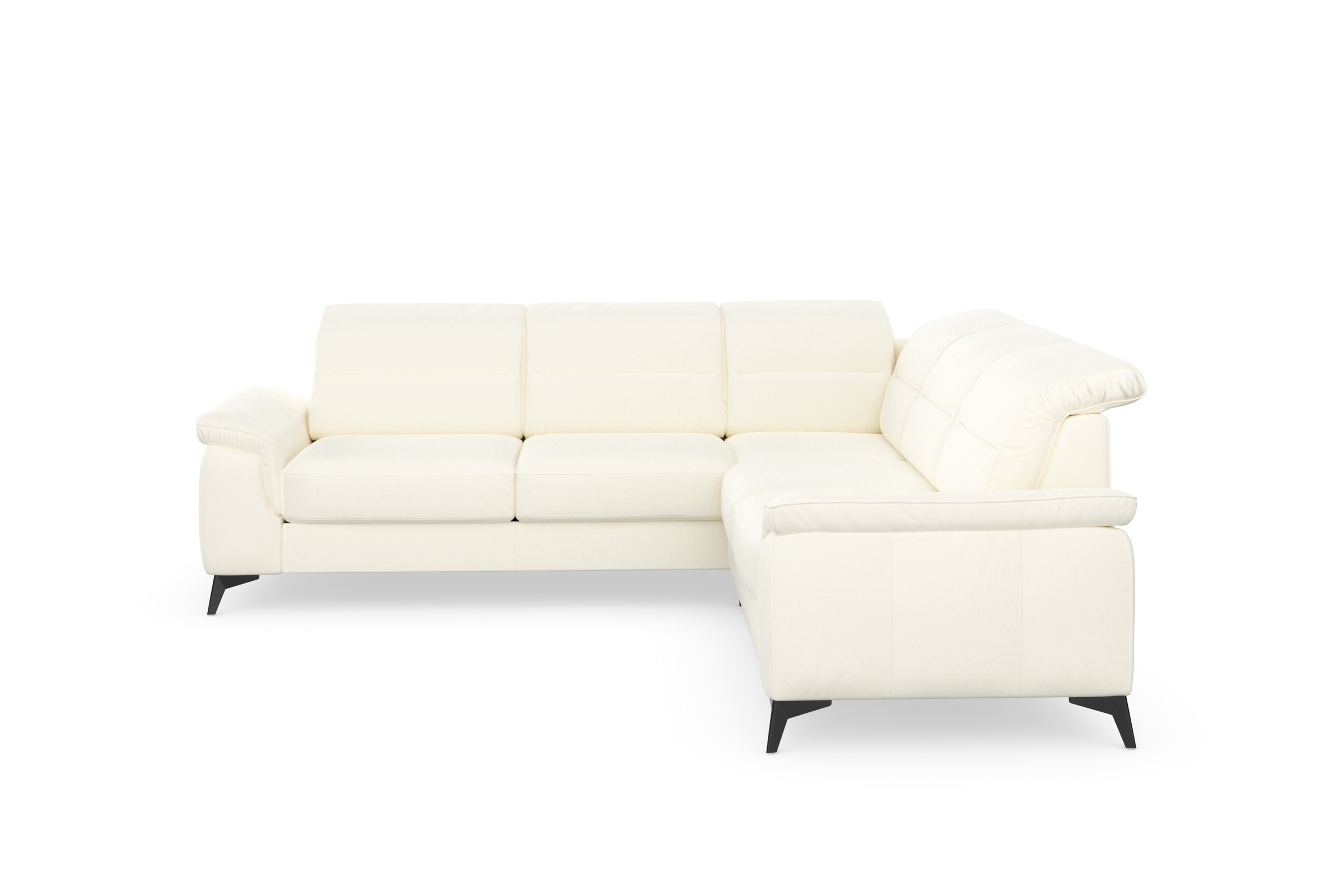 sit&more Ecksofa »Sinatra L-Form«, optinal mit Kopfteilverstellung und Armteilfunktion, Metallfüße
