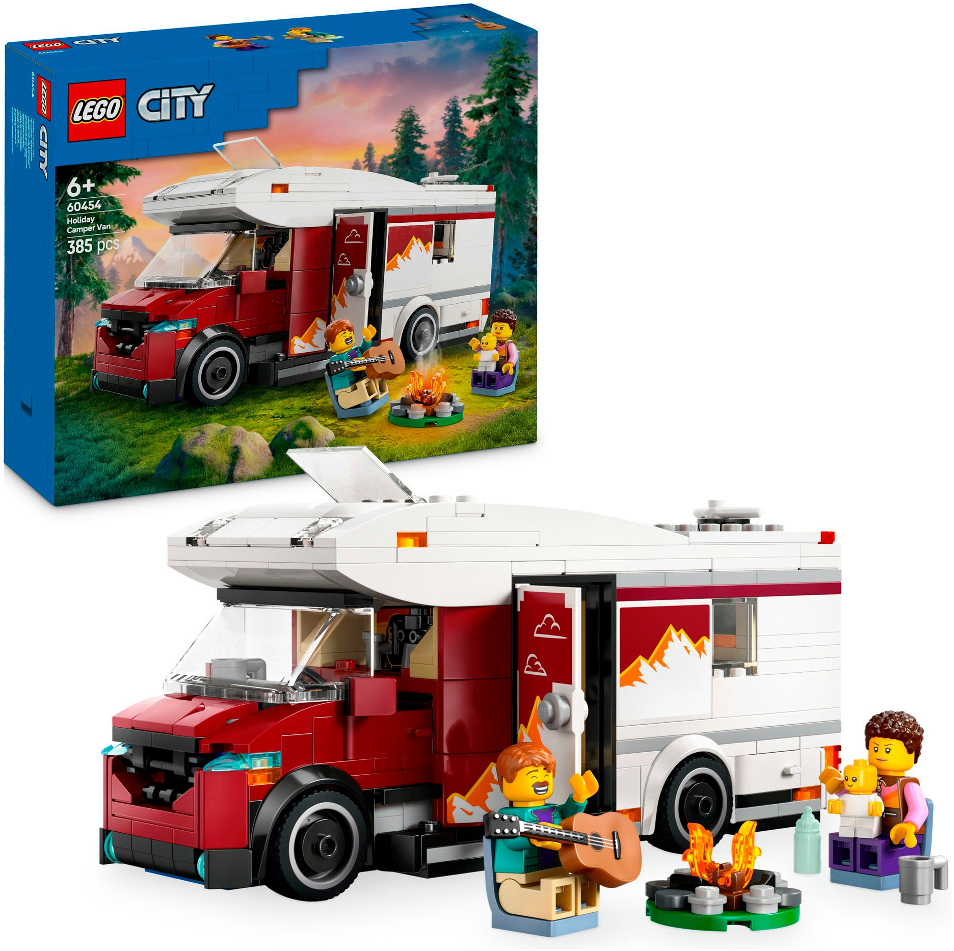 LEGO® Konstruktionsspielsteine »Abenteuer-Wohnmobil (60454), LEGO City«, (385 St.), Made in...