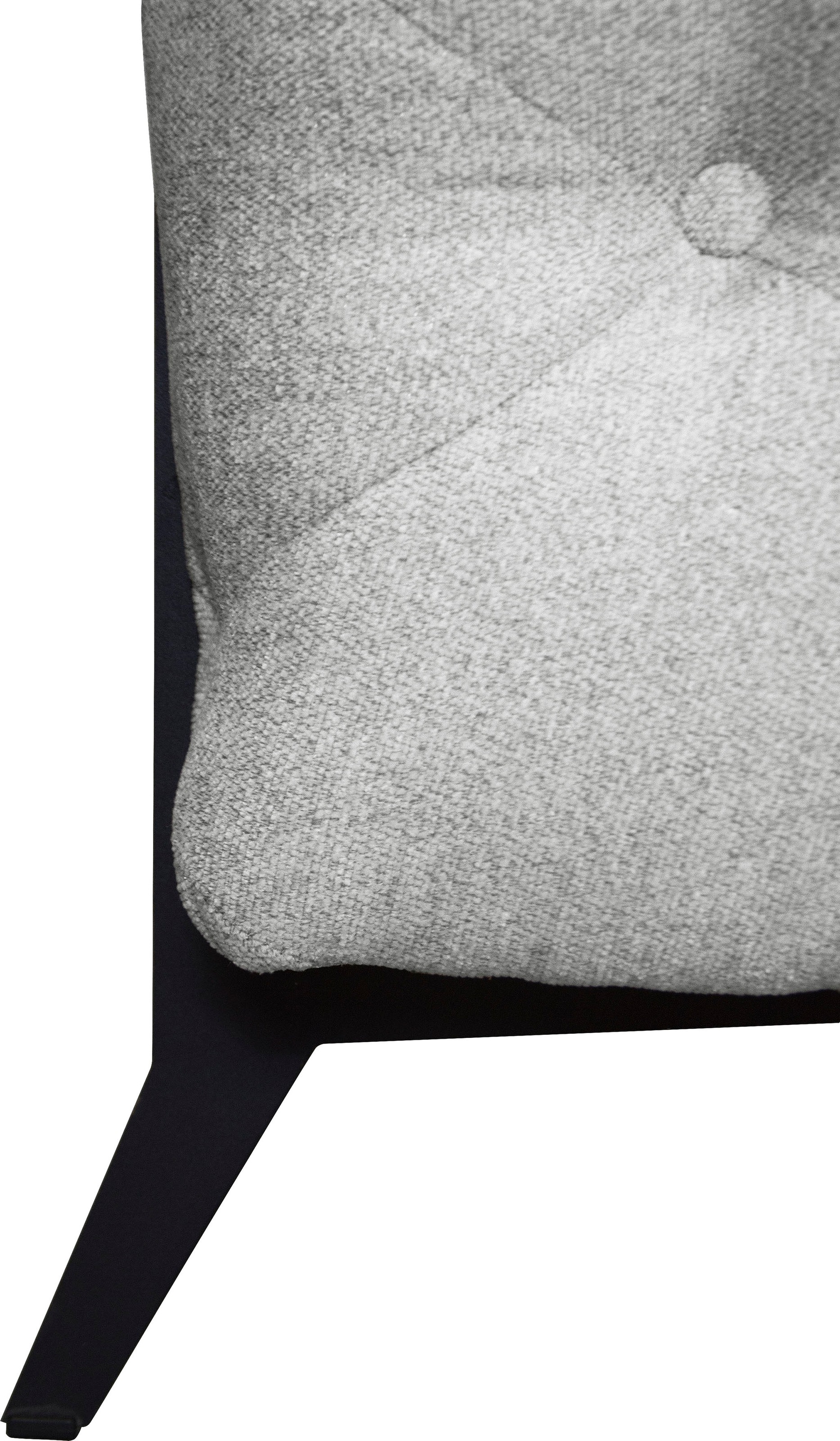 Leonique Chesterfield-Sofa »Amaury L-Form«, moderne Chersterfield-Optik, Breite 262 cm, Fußfarbe wählbar