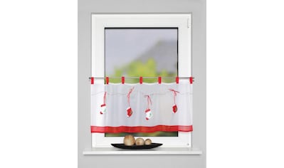 HOME WOHNIDEEN Scheibengardine »WEIHNACHTSWICHTEL«, (1 St.), HxB: 80x40  bequem und schnell bestellen