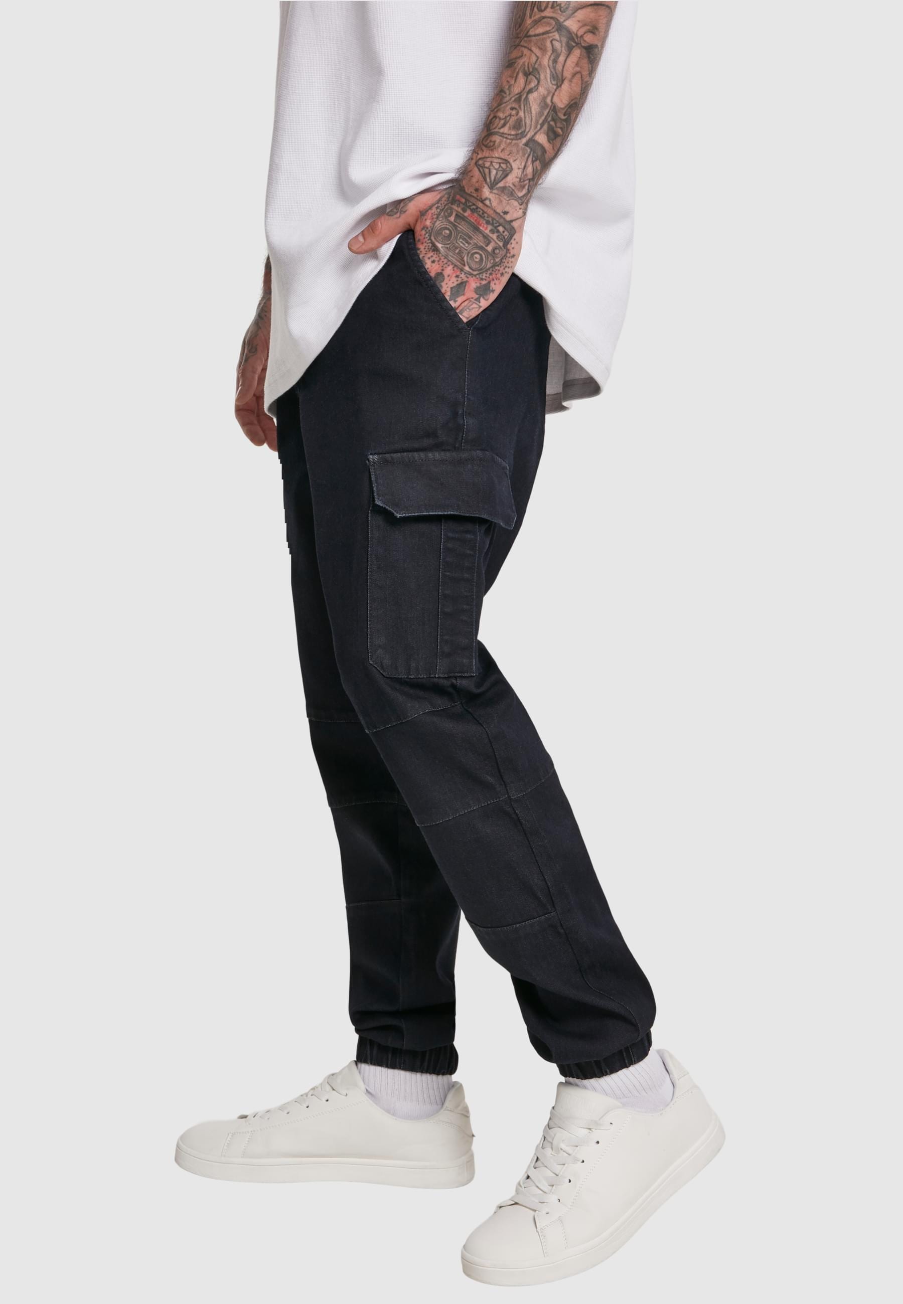 URBAN CLASSICS Stoffhose »Urban Classics Herren Cargo Jogging Jeans«