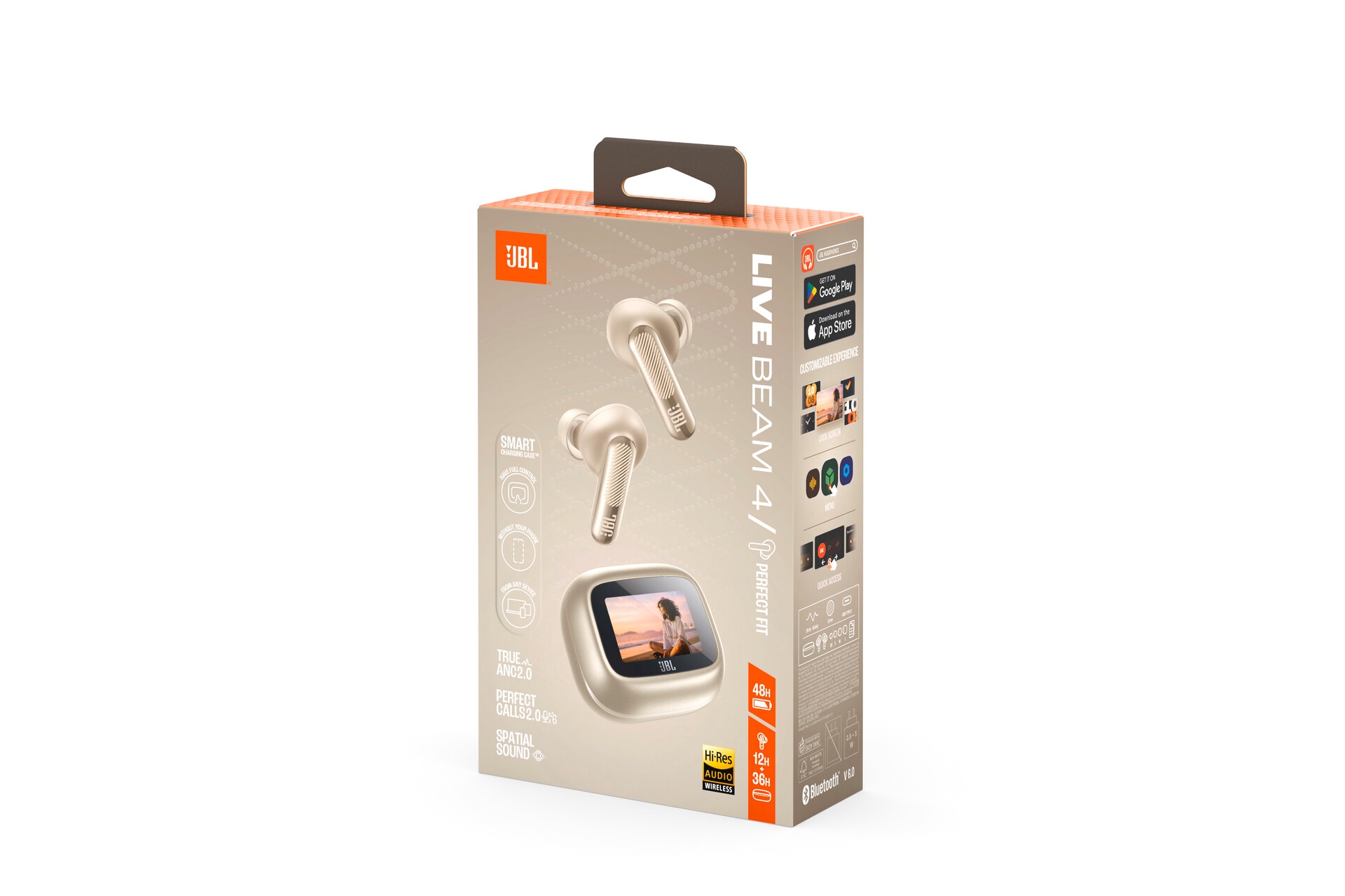 JBL wireless In-Ear-Kopfhörer »LIVE BEAM 4« A2DP Bluetooth Adaptive Noise-Cancelling | Freisprechfunktion | True Wireless Kabellose Ohrhörer mit Noise-Cancelling-Funktion