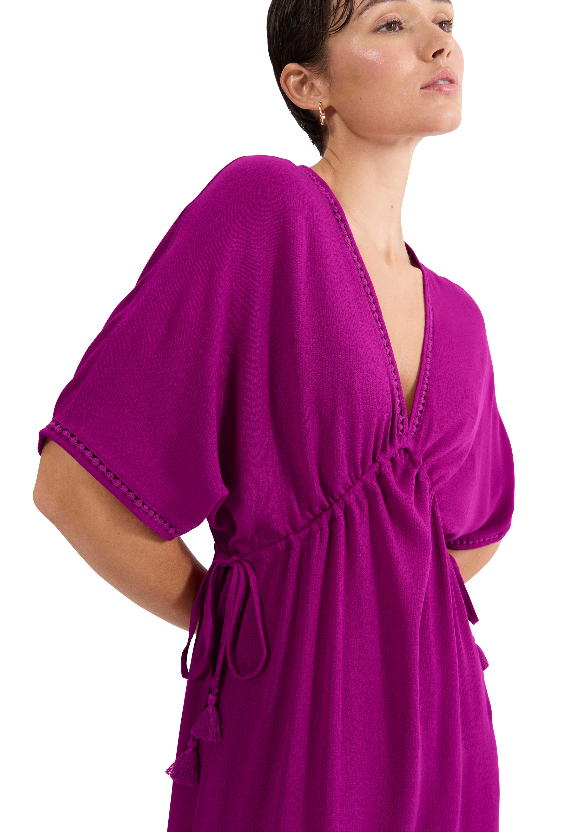 Triumph Strandkleid mit tiefem V-Ausschnitt und halb langem Arm