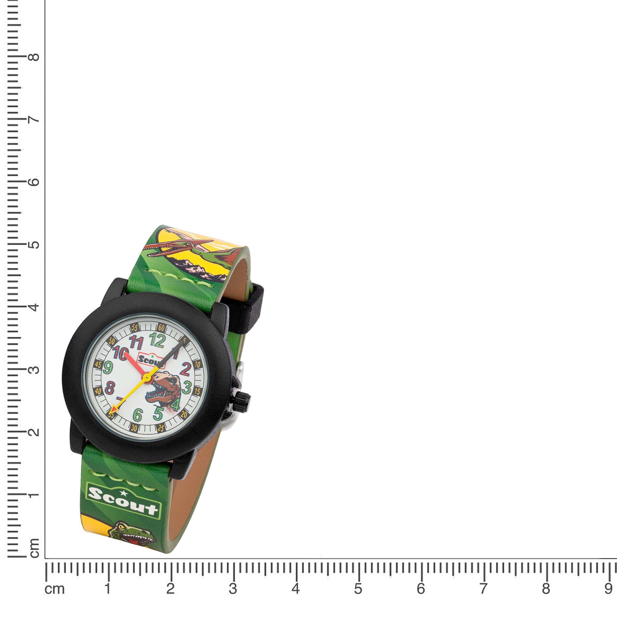 Scout Quarzuhr »Crystal, 280305041, Dinosaurieruhr,« Armbanduhr, Kinderuhr, Lernuhr, Geschenkidee, Schulanfang, Jungen,Dino