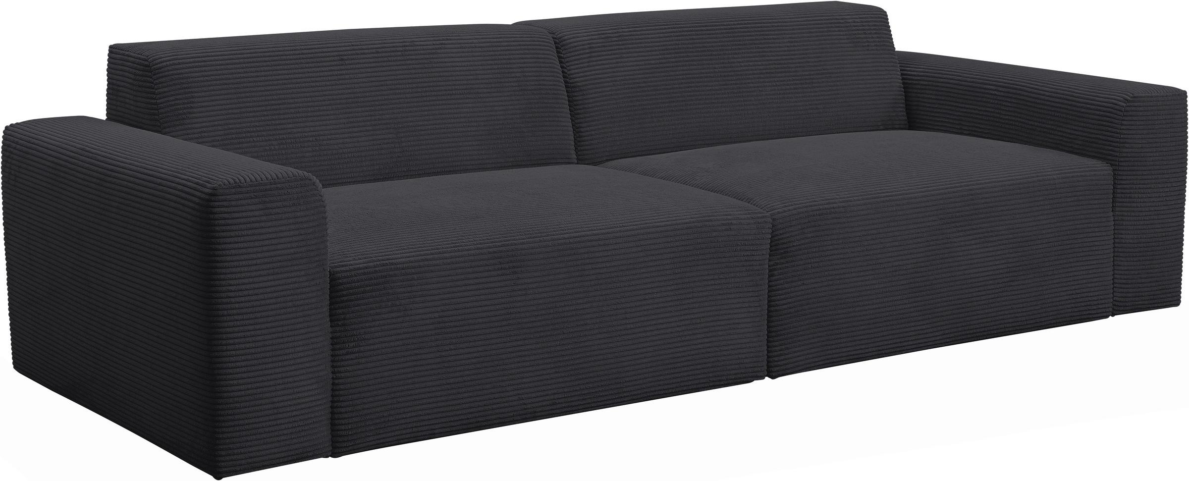 WERK2 Sofa »Zeus 3-Sitzer 256 cm breit, 105 cm tief, Big-Sofa, modern & bequem« Curvy Trend 3-Sitzer mit urbaner Optik