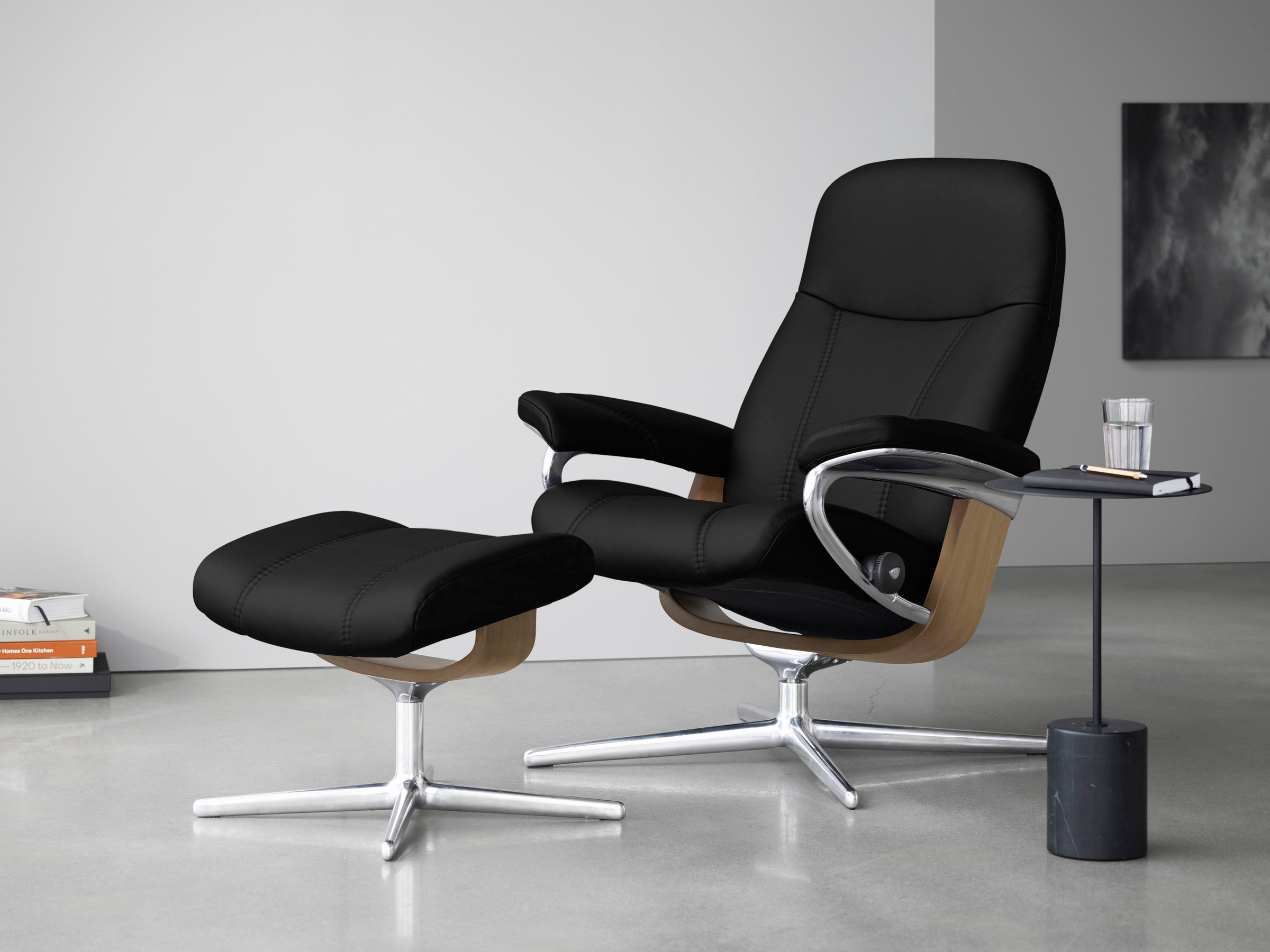 Stressless® Relaxsessel »Consul«, (Set, Relaxsessel mit Hocker), mit Hocker günstig online kaufen