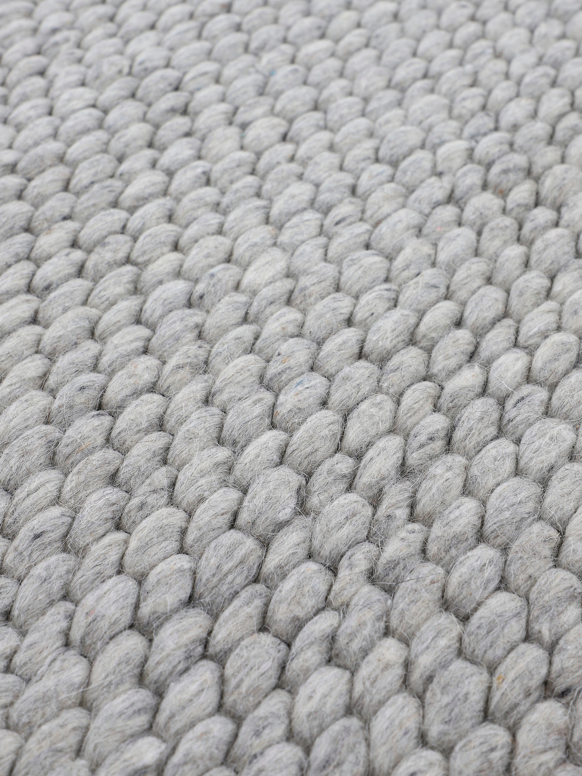 carpetfine Wollteppich »Sina«, rund, Handweb kuschelig Wolle, und schnell Teppich, reine bequem bestellen meliert, weich & handgewebt