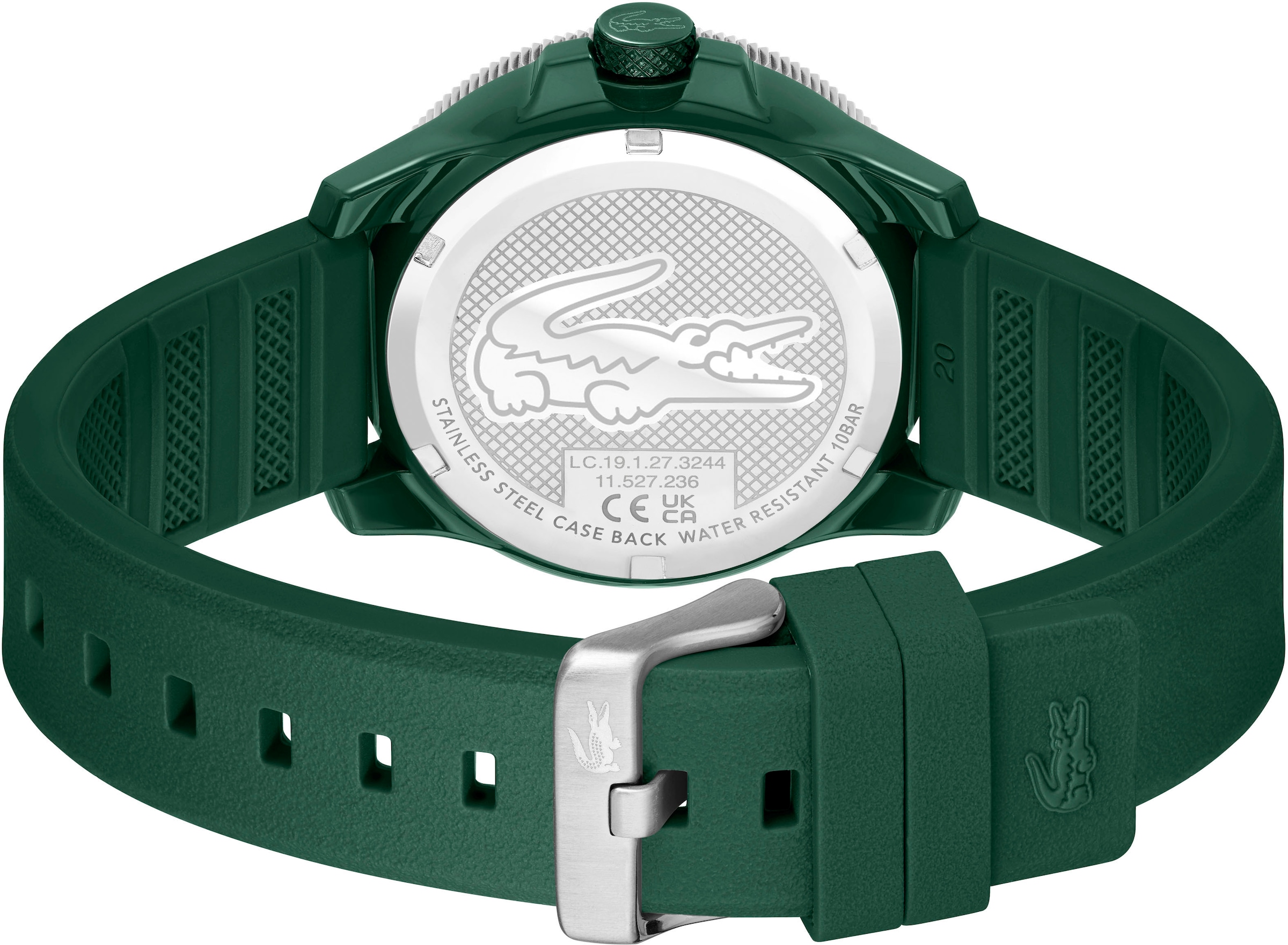 Lacoste Quarzuhr »LACOSTE.12.12 SCUBA«, Armbanduhr, Herrenuhr, Silikonarmband, analog