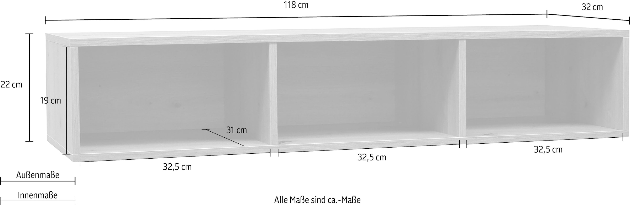 Mäusbacher Hängeregal »Debra«