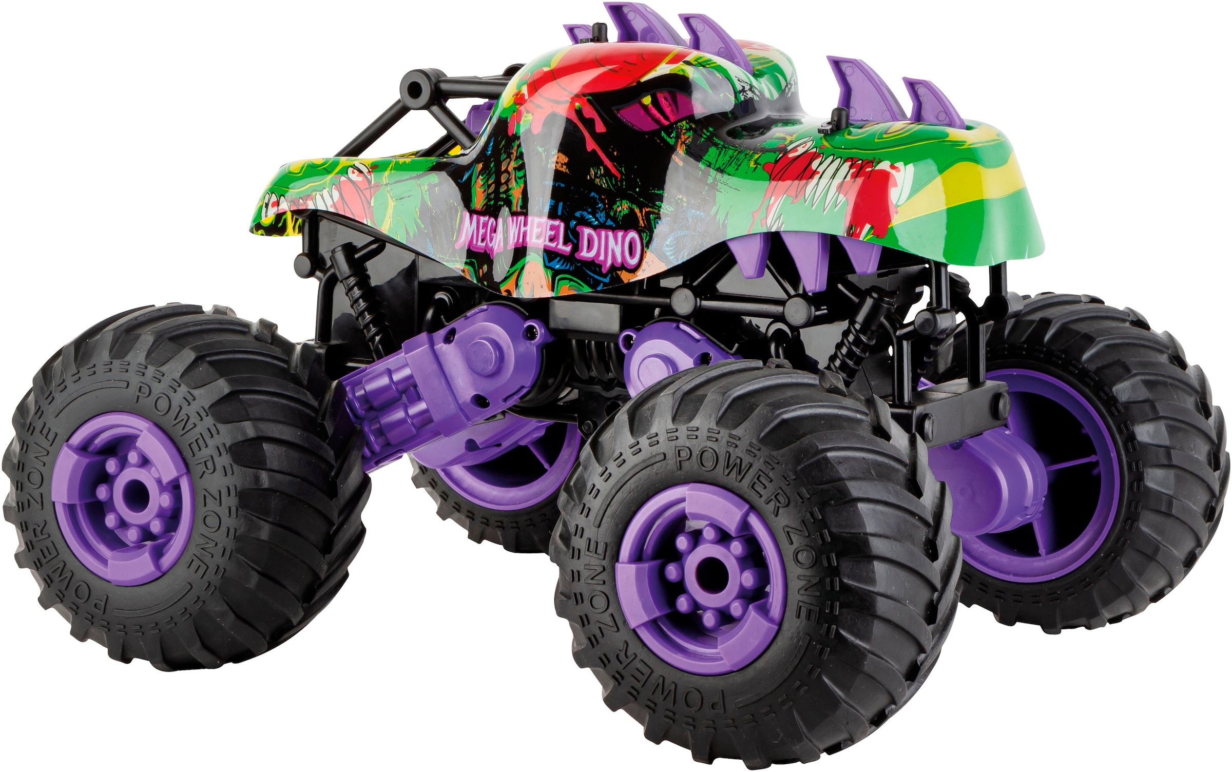 Carrera® RC-Monstertruck »Carrera® RC, Mega Wheel Dino, 2,4 GHz«, mit LED-Kabel