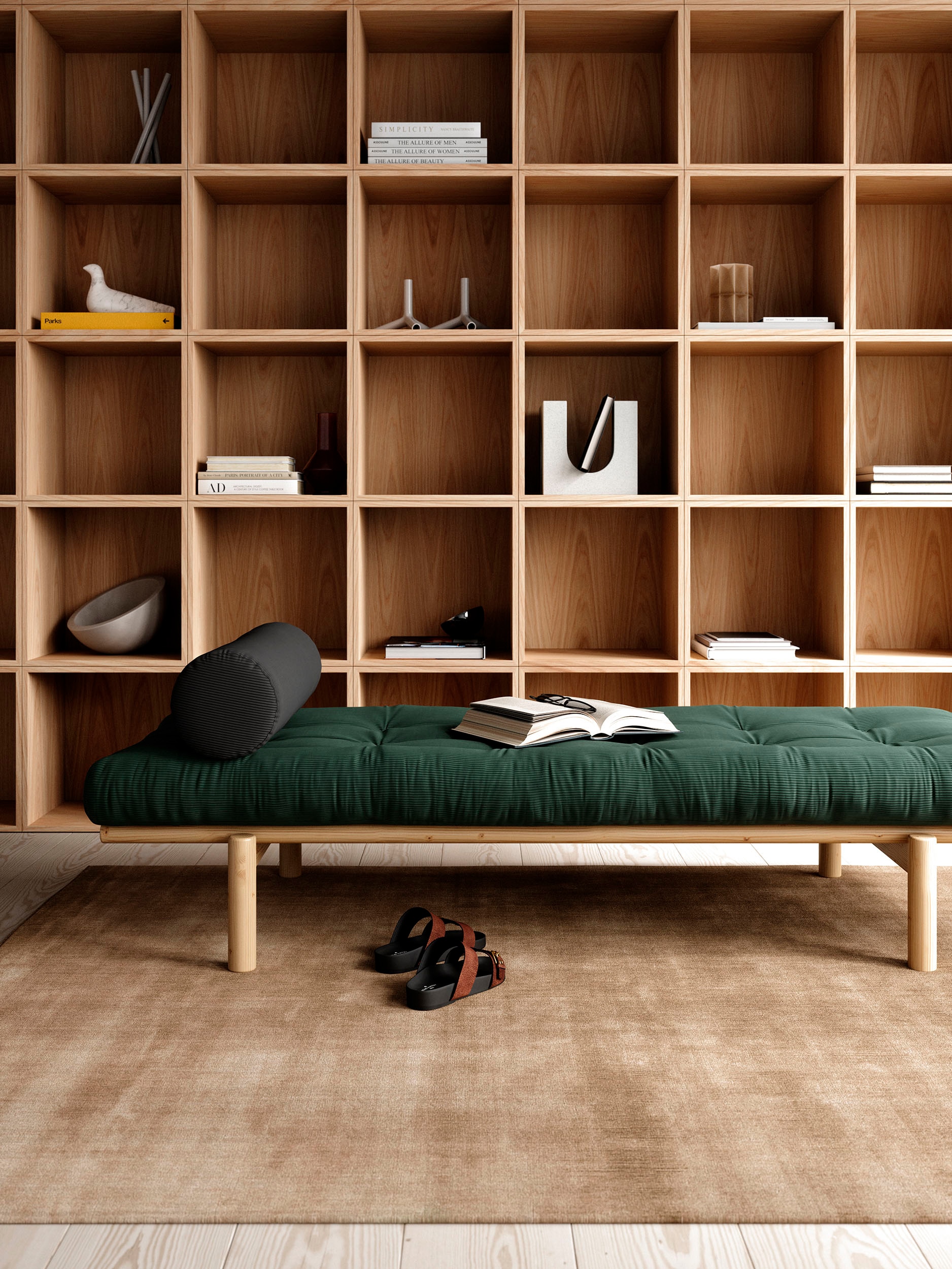 Karup Design Daybed »Next« aus massiven Kiefernholz, inkl. Futonmatratze und Kissen