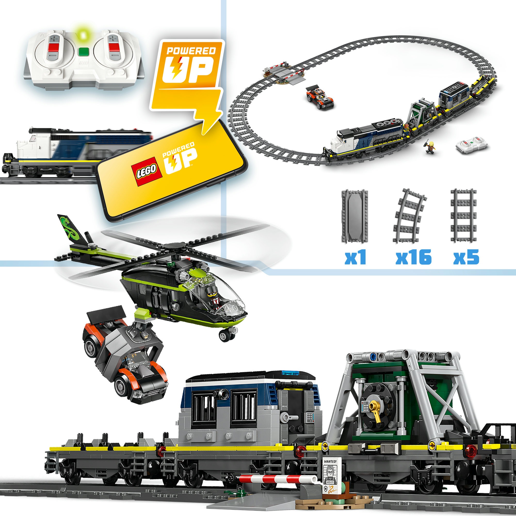 LEGO® Konstruktionsspielsteine »Überfall auf den Polizeizug (60508), LEGO City«