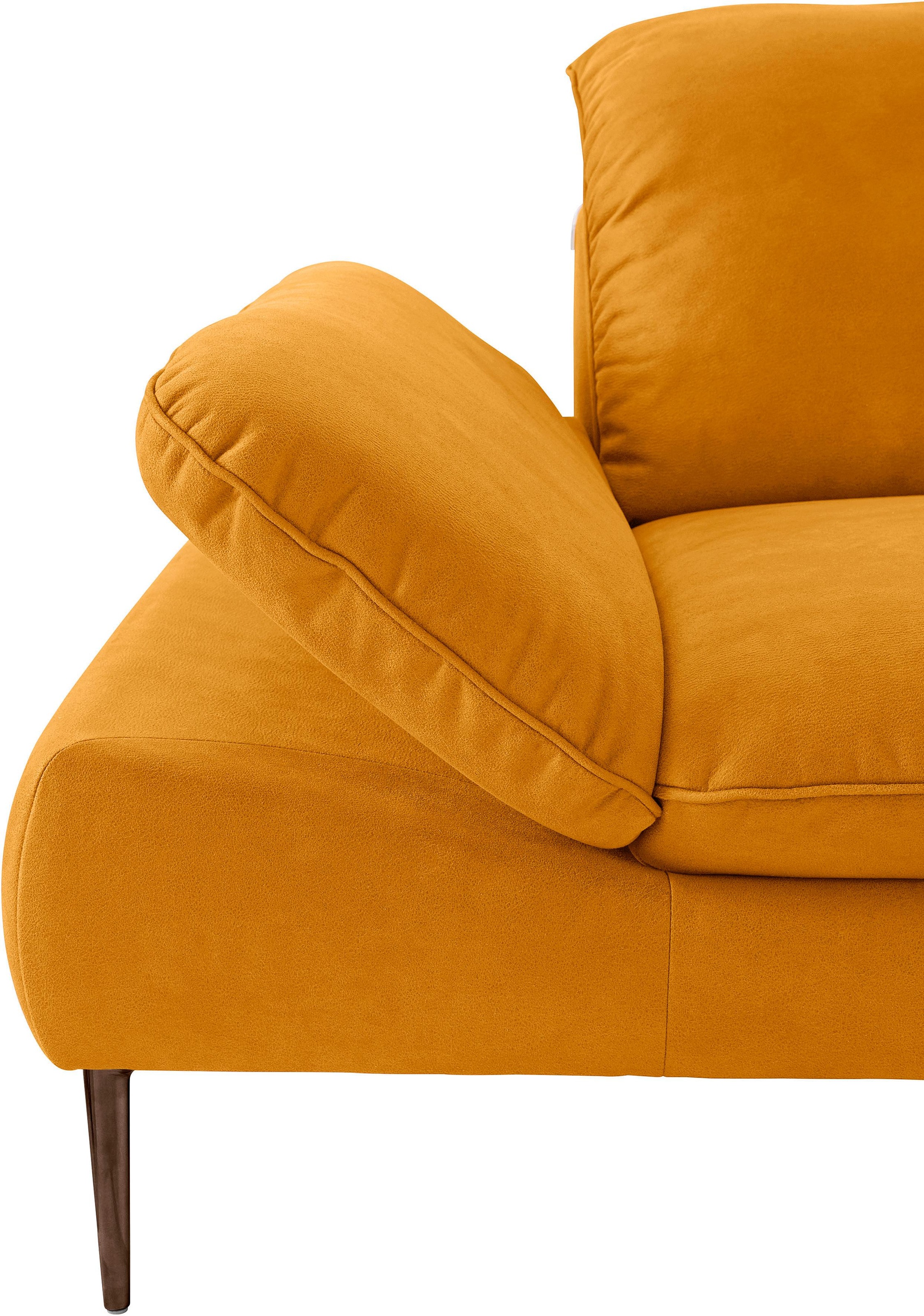 W.SCHILLIG Ecksofa »enjoy&MORE, Designsofa, bequem, elegant und zeitlos, L-Form«, Sitztiefenverstellung, Füße bronze pulverbeschichtet, Breite 340 cm