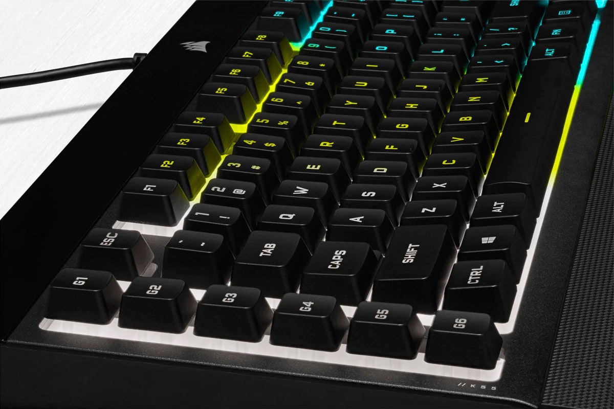 Corsair Gaming-Tastatur »K55 RGB PRO«, (Ziffernblock-USB-Anschluss-Fn-Tasten)