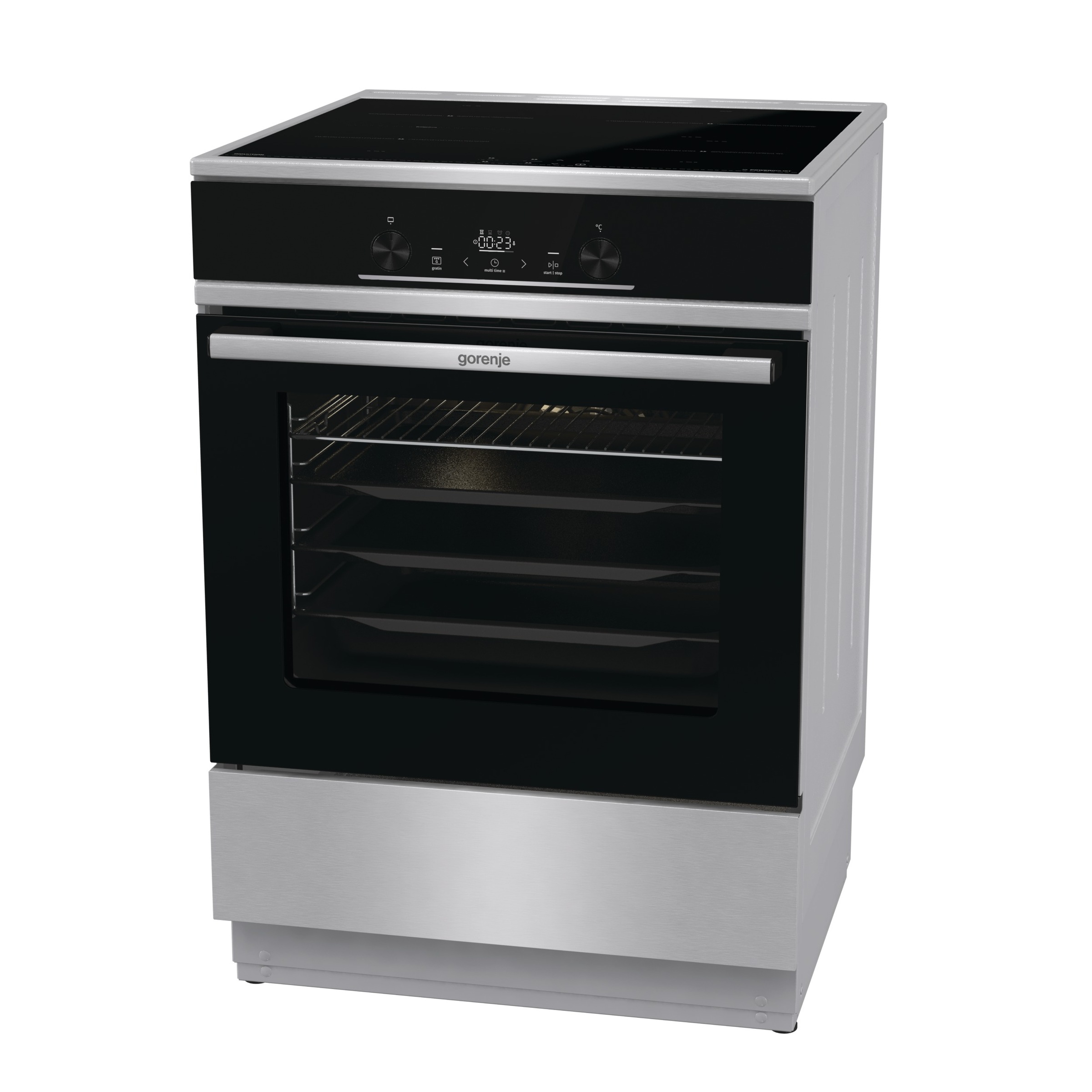 GORENJE Induktions-Standherd »GEIT6E81XPG«, Pyrolyse-Selbstreinigung, (1 St.)