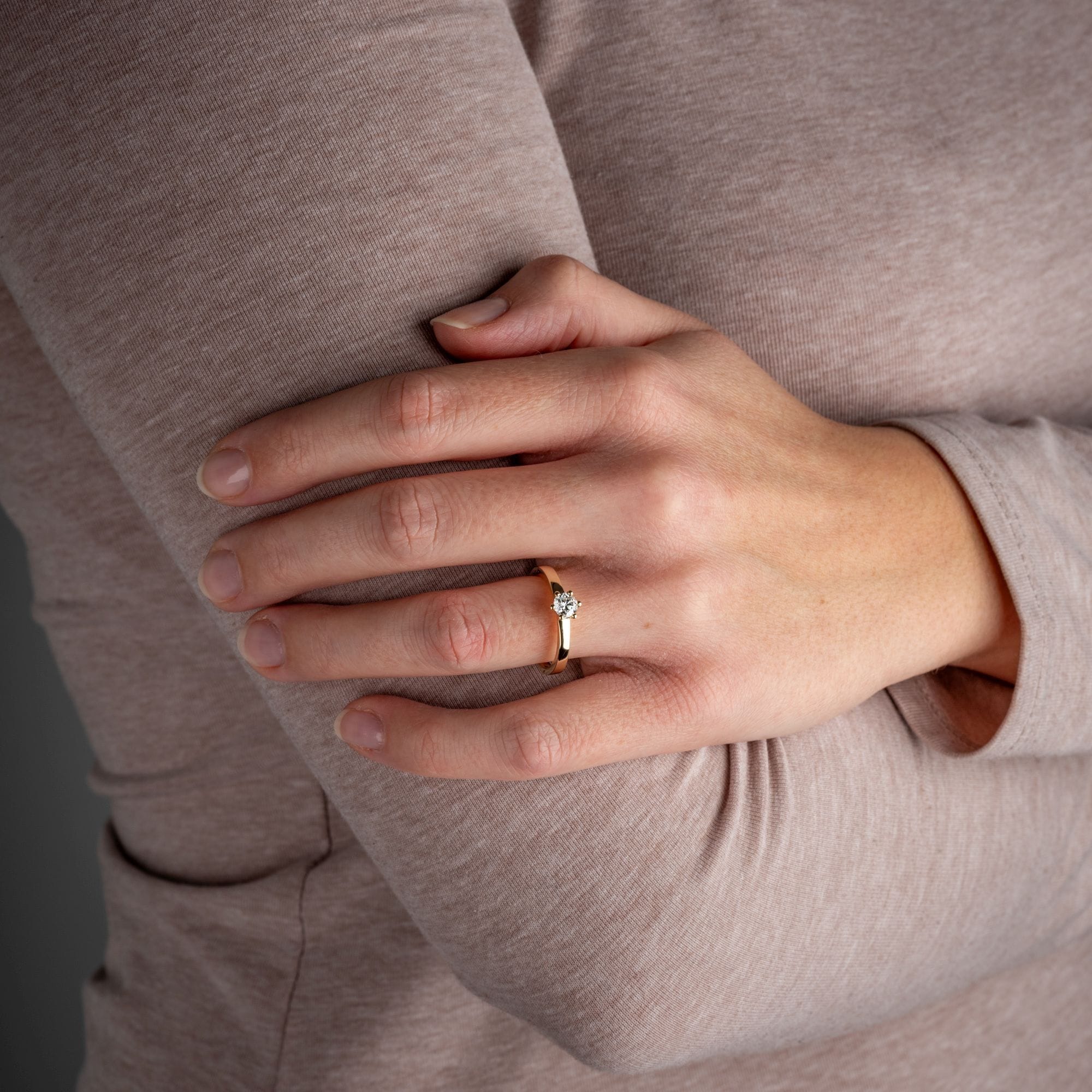 Orolino Fingerring »Gold 585 mit natürlichem Brillant 0,50ct.«
