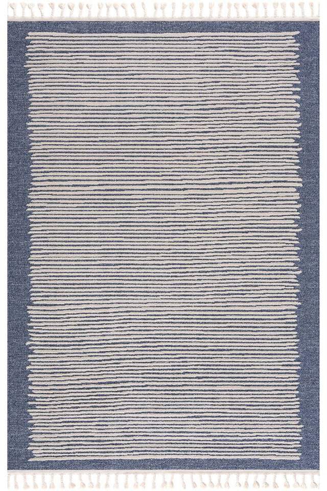Carpet City Teppich »Art 2231«, rechteckig, 7 mm Höhe, Läufer, Kurzflor, mit Kettfäden, Streifen-Muster