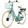 FISCHER Fahrrad E-Bike »CITA RETRO 3.0 522«, 7 Gang, Shimano, Nexus, Frontmotor 250 W, (mit Akku-Ladegerät-mit Beleuchtungsset-mit Fahrradschloss)