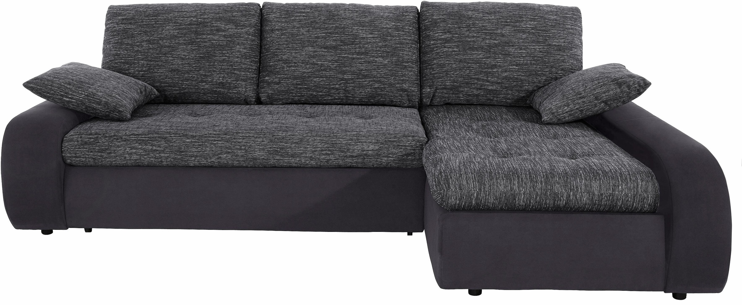 TRENDMANUFAKTUR Ecksofa »Indie, modern und bequem, Materialmix, L-Form«, wa günstig online kaufen