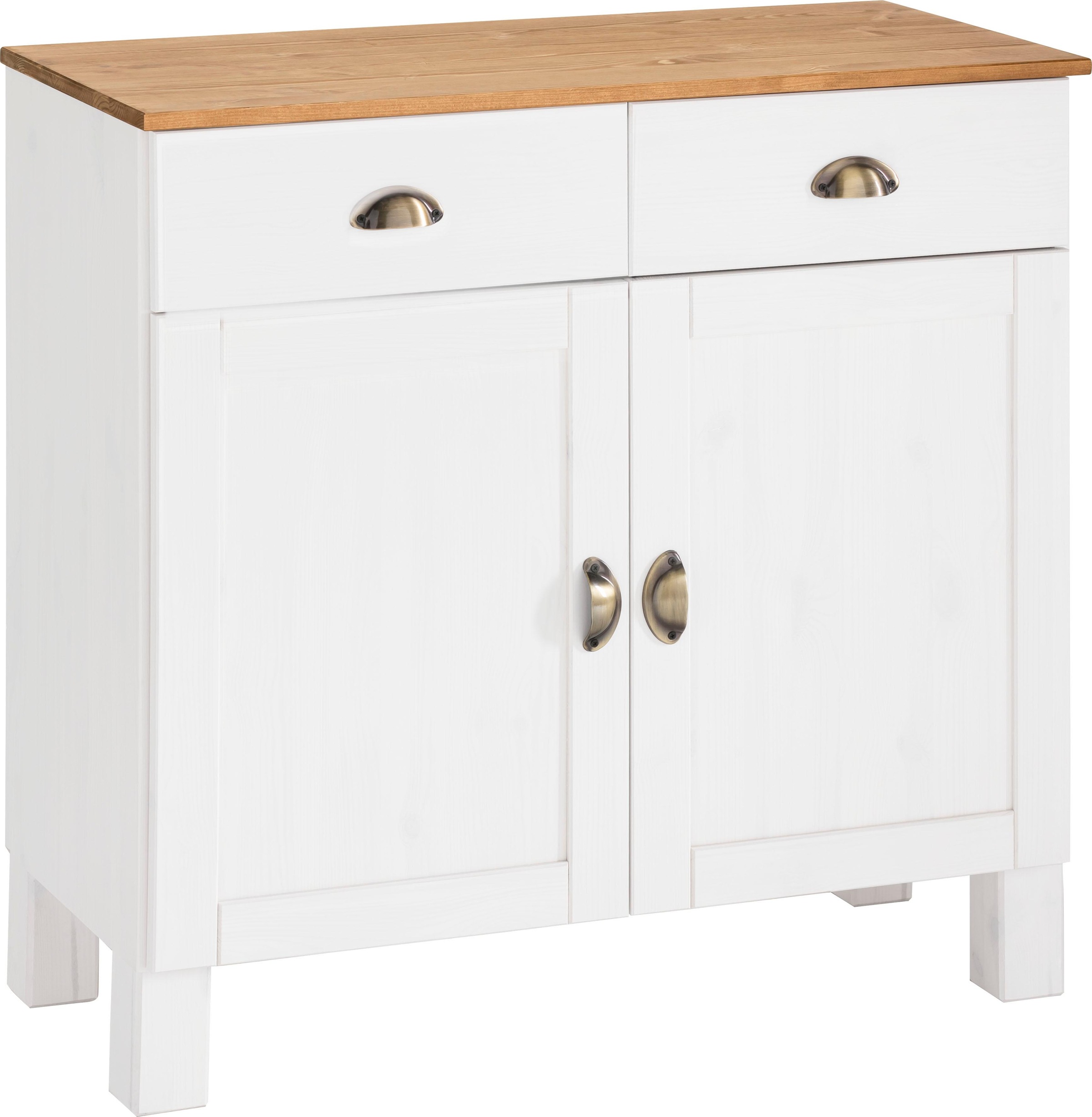 Home affaire Unterschrank »Oslo« 85 cm breit, 38 cm tief, als Sideboard nut günstig online kaufen