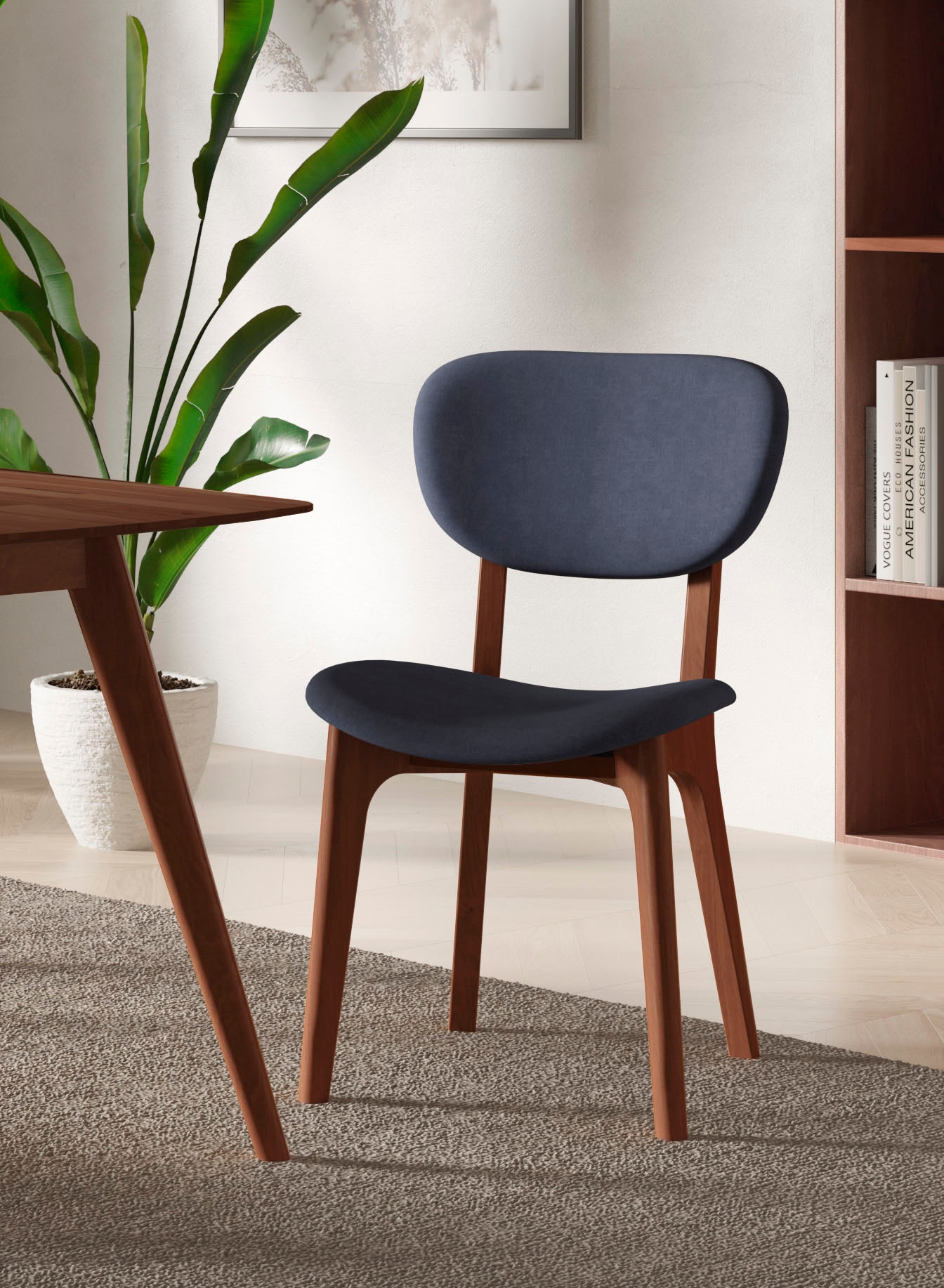 INOSIGN Stuhl »COZY Made in Italy«, (Set), 2 St., Microfaser, Gestell in Bu günstig online kaufen