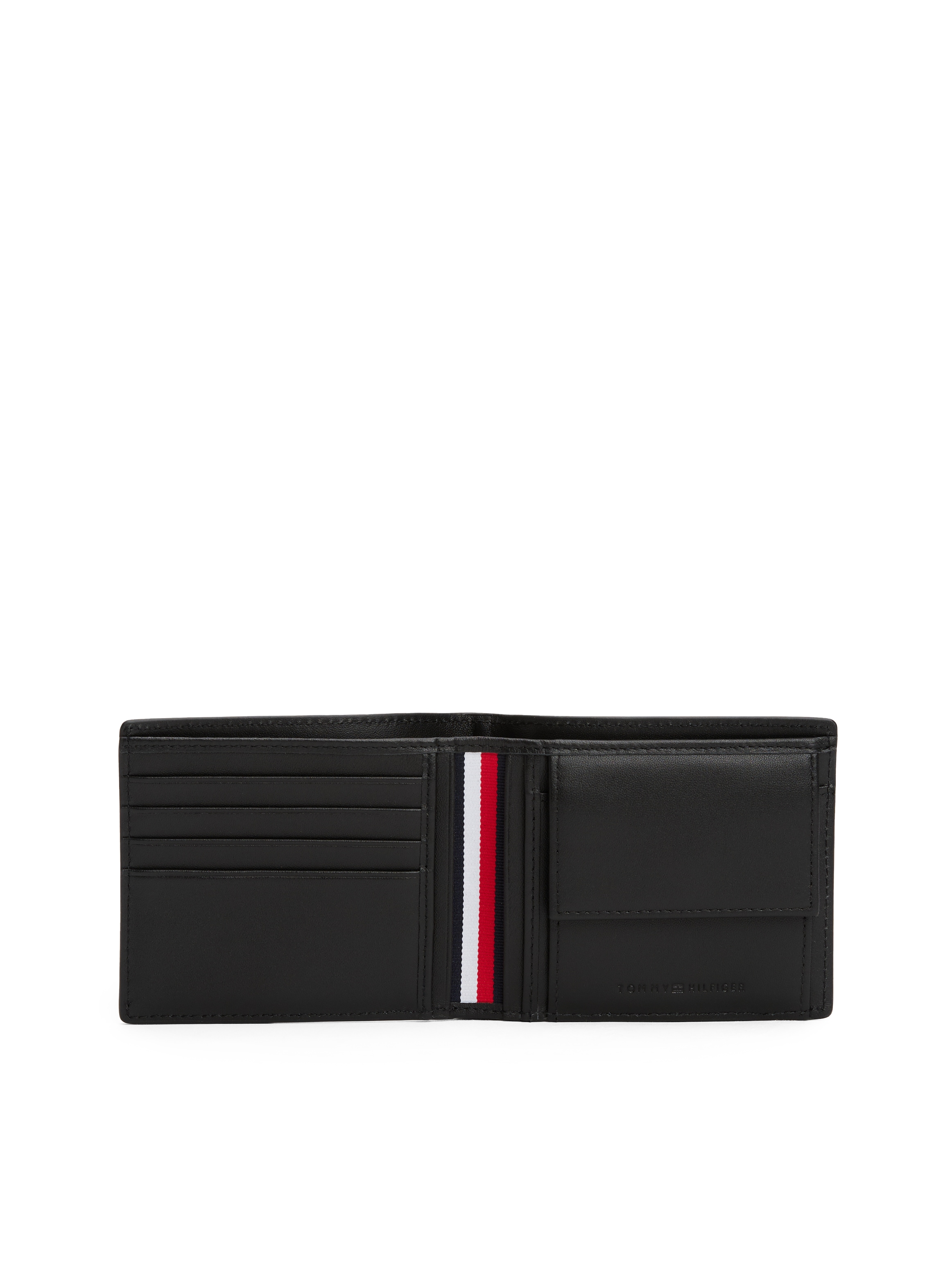 Tommy Hilfiger Geldbörse »TH CENTRAL CC AND COIN«, Men Geldbeutel, Portemonnaie, Innenseite mit farbigen Streifen