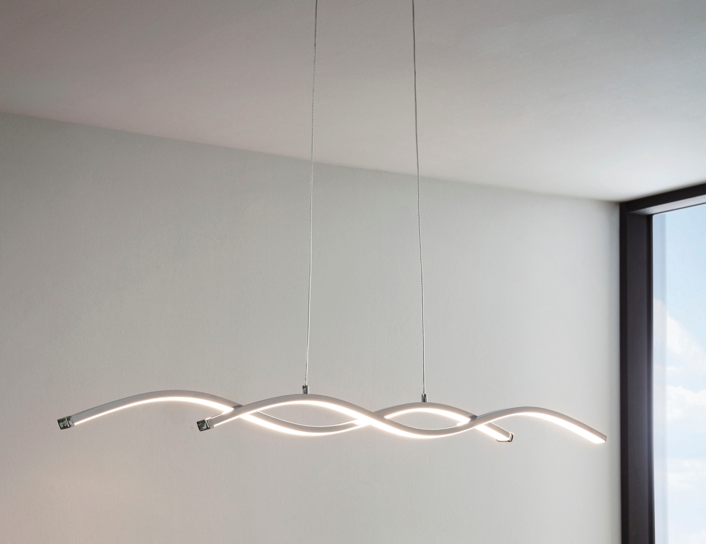 EGLO Hängeleuchte »LASANA 2«, 2 flammig, Leuchtmittel LED-Board | LED fest integriert, Pendelleuchte, Pendellampe